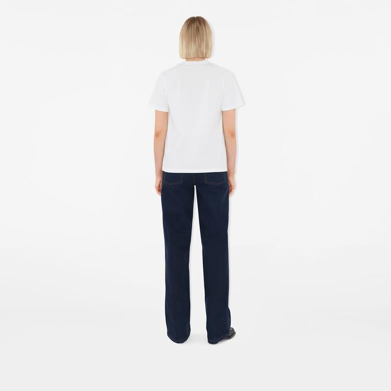 Burberry Kadın Beyaz T-Shirt
