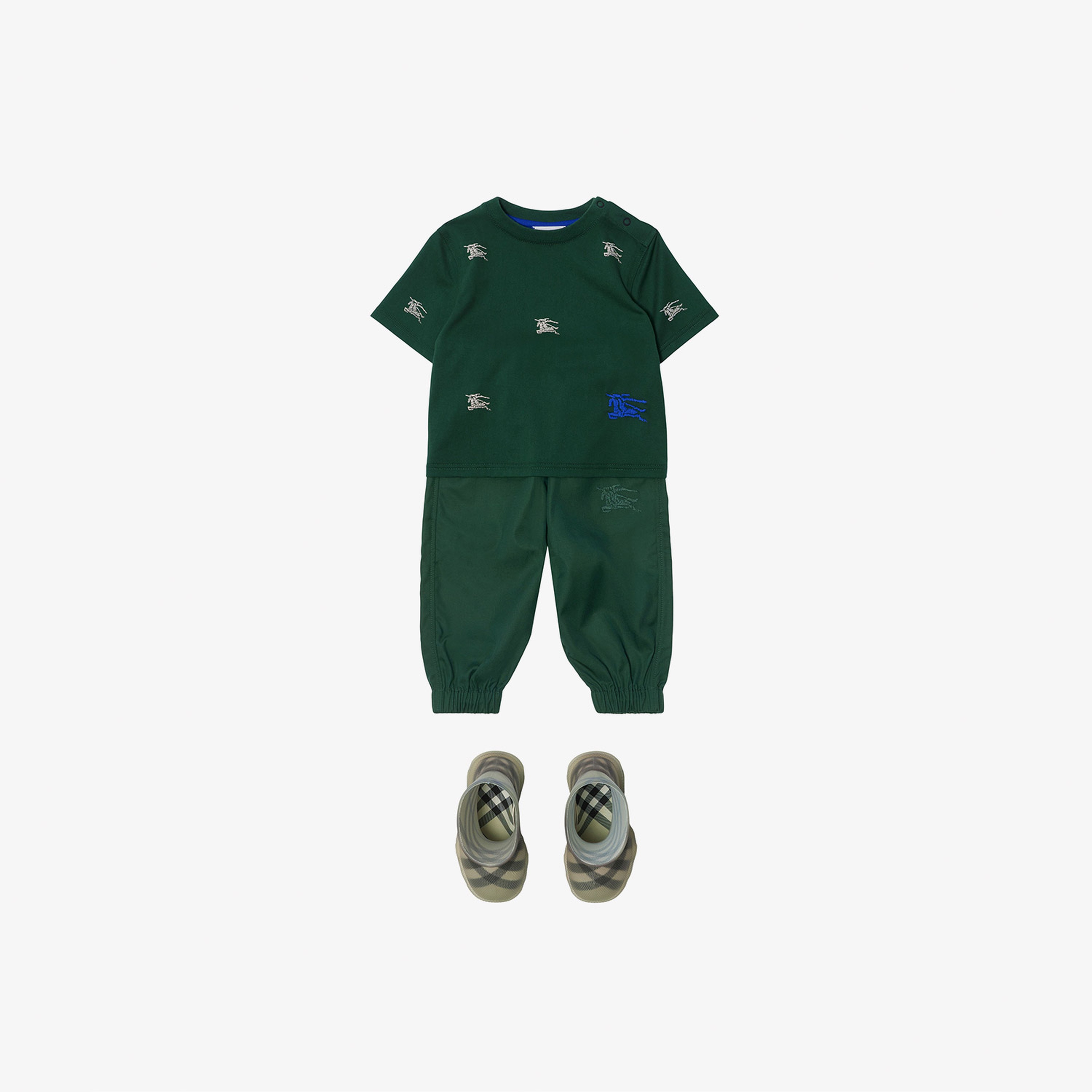 Burberry Çocuk Yeşil T-Shirt