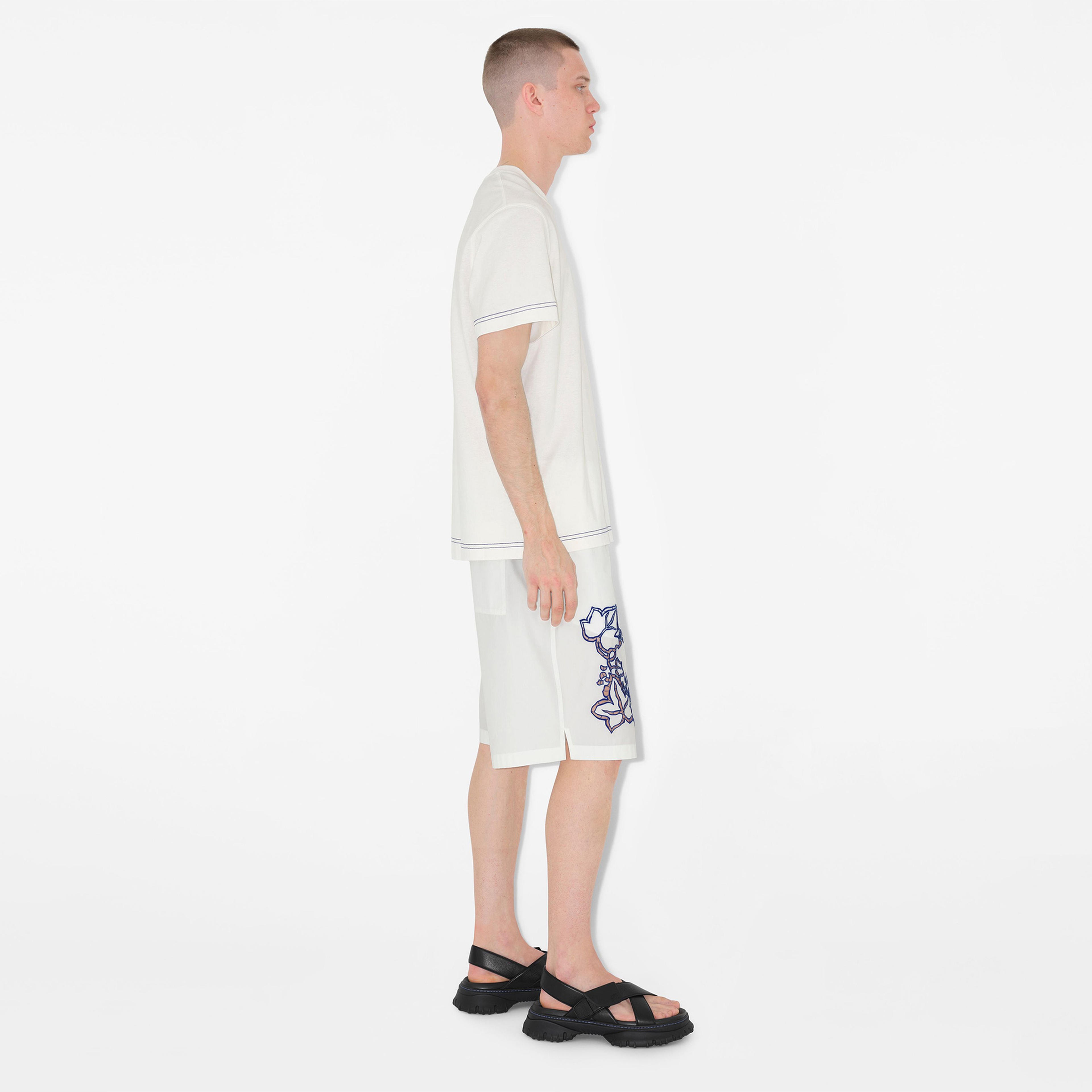 Burberry Erkek Beyaz T-Shirt