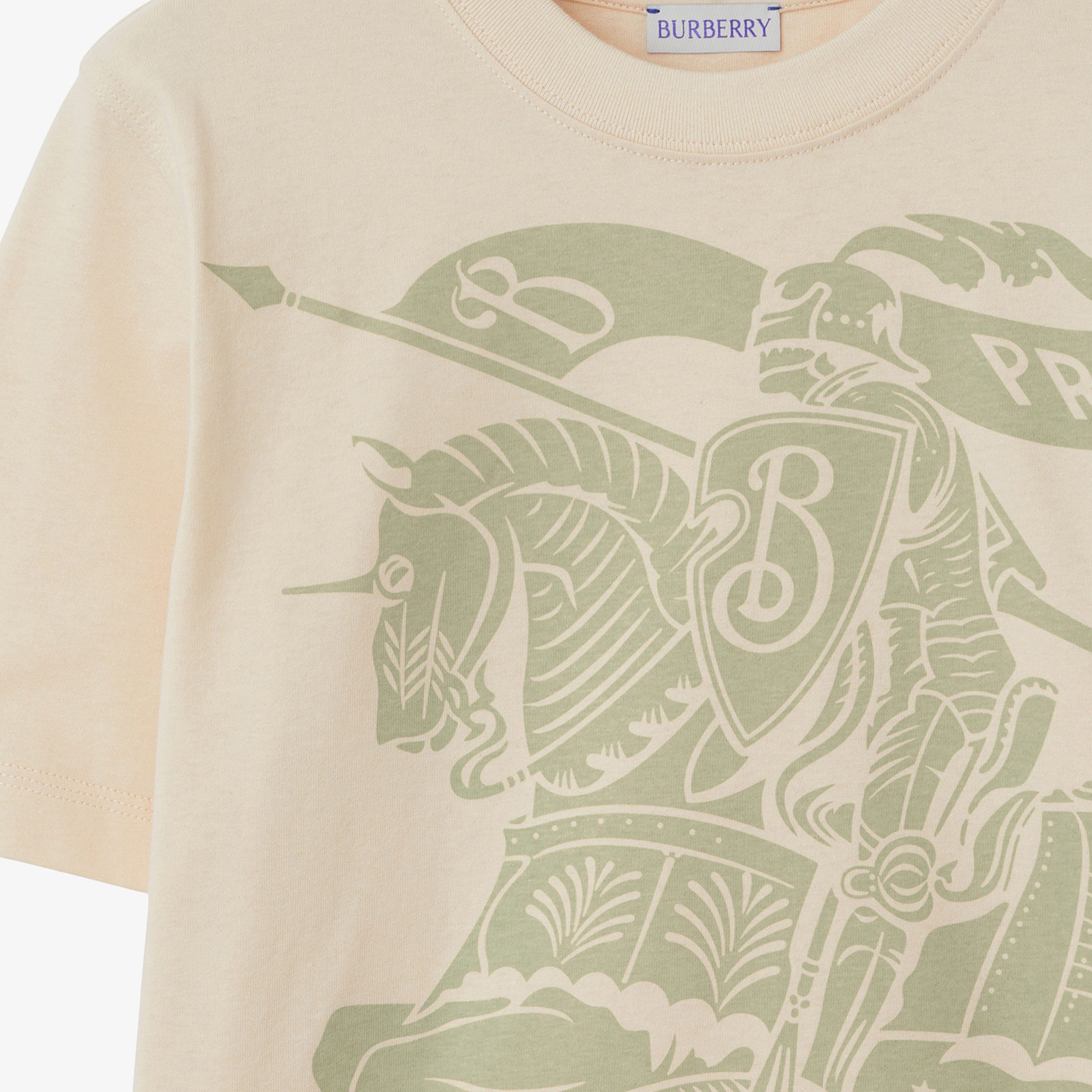 Burberry Kadın Bej T-Shirt