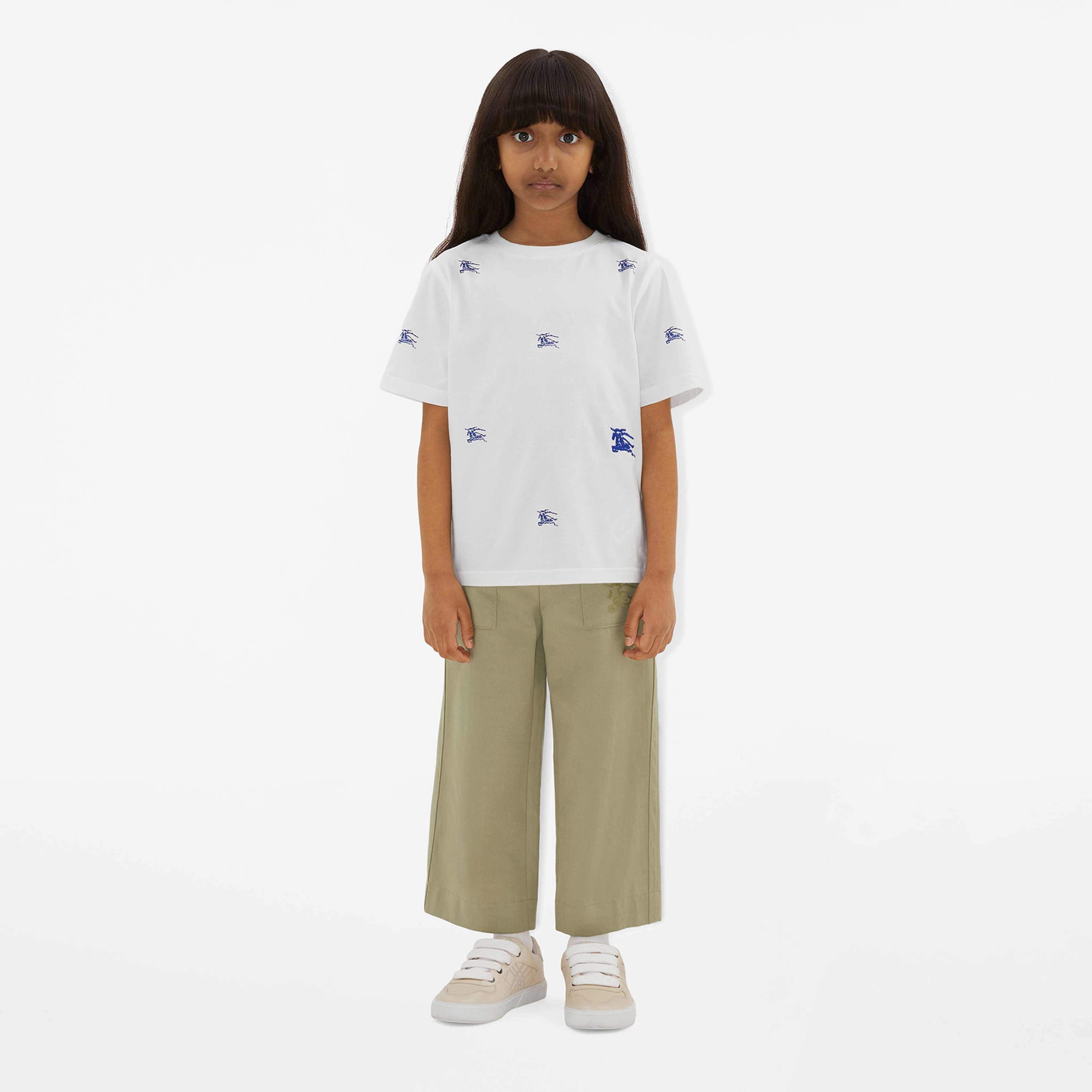 Burberry Çocuk Beyaz T-Shirt