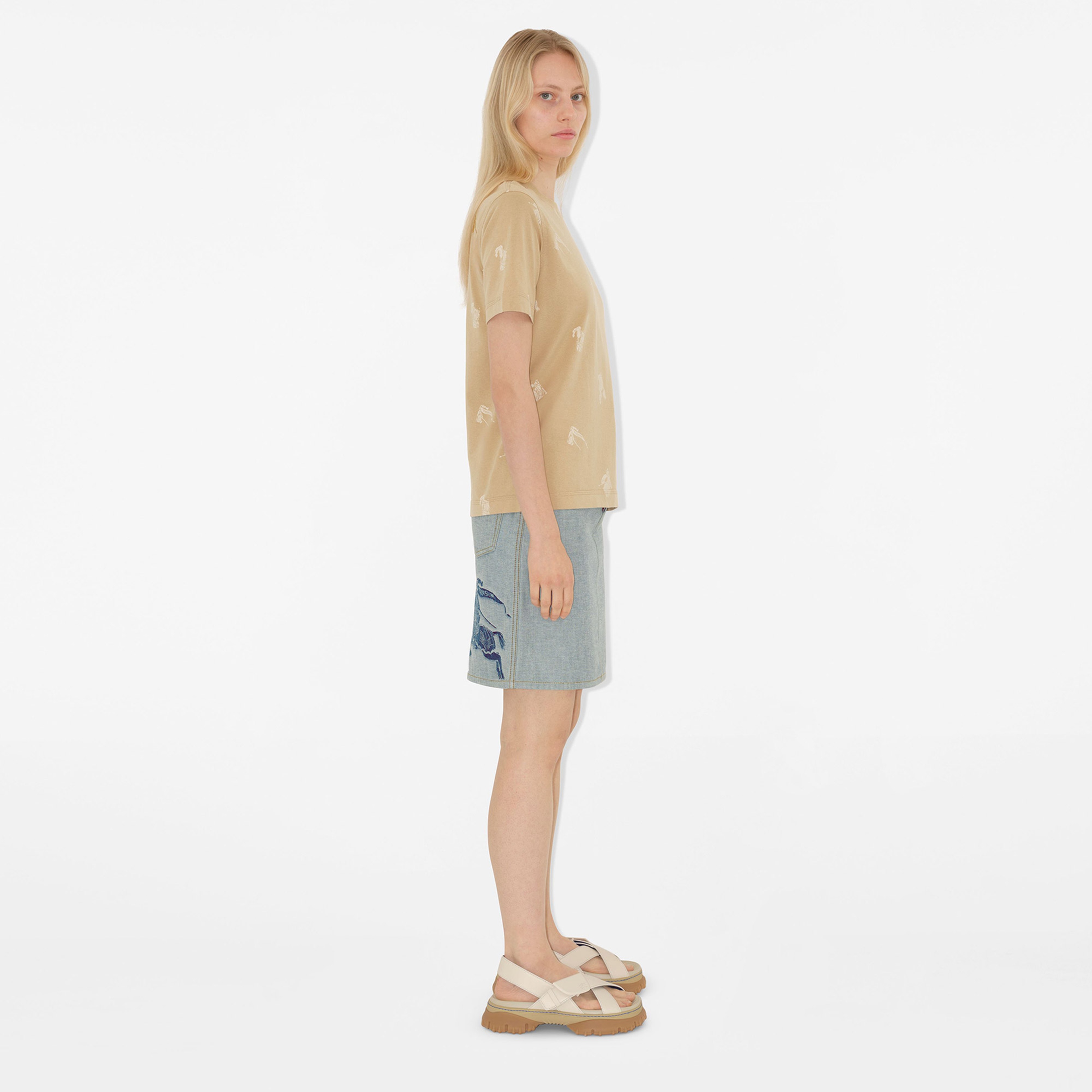 Burberry Kadın Sarı T-Shirt