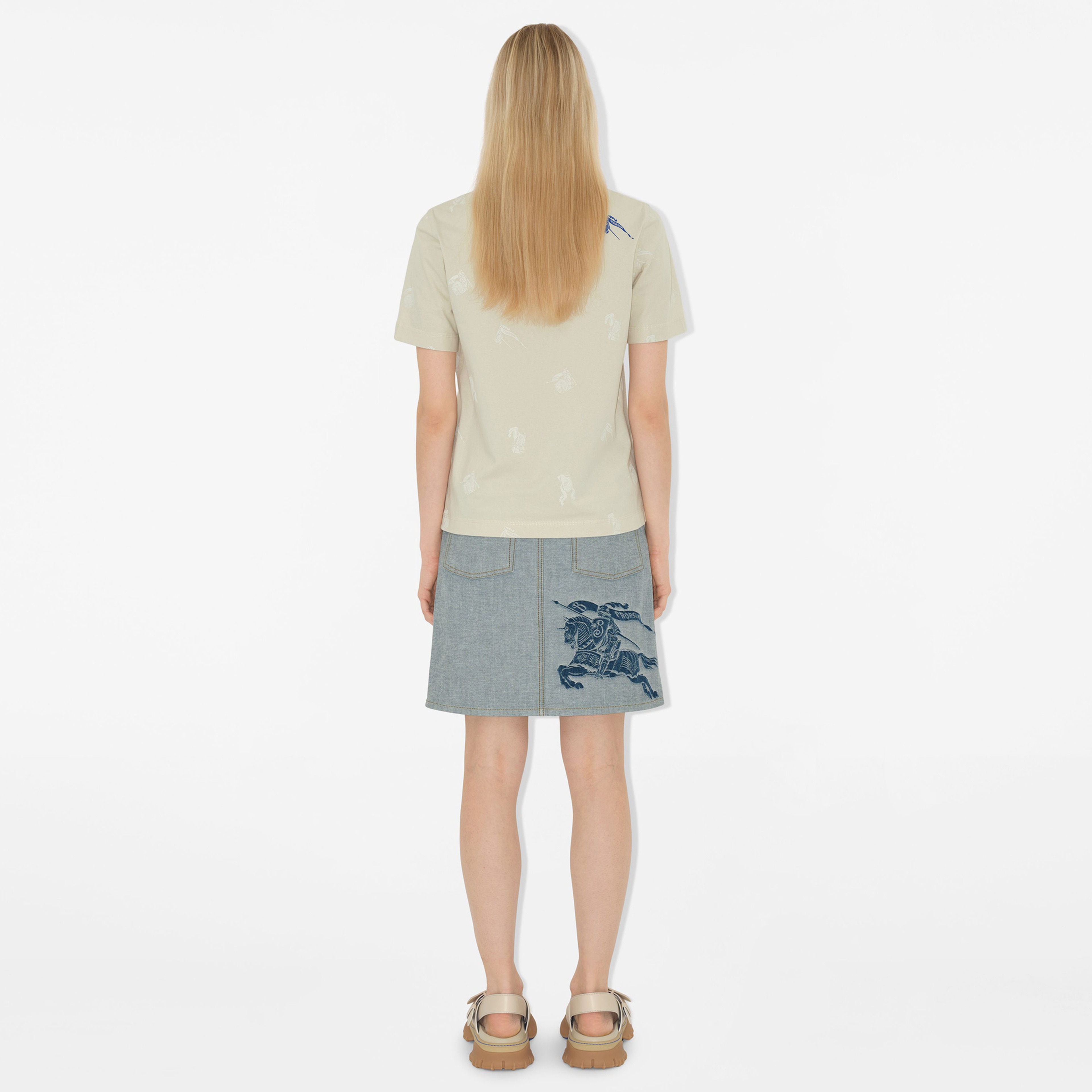 Burberry Kadın Gri T-Shirt