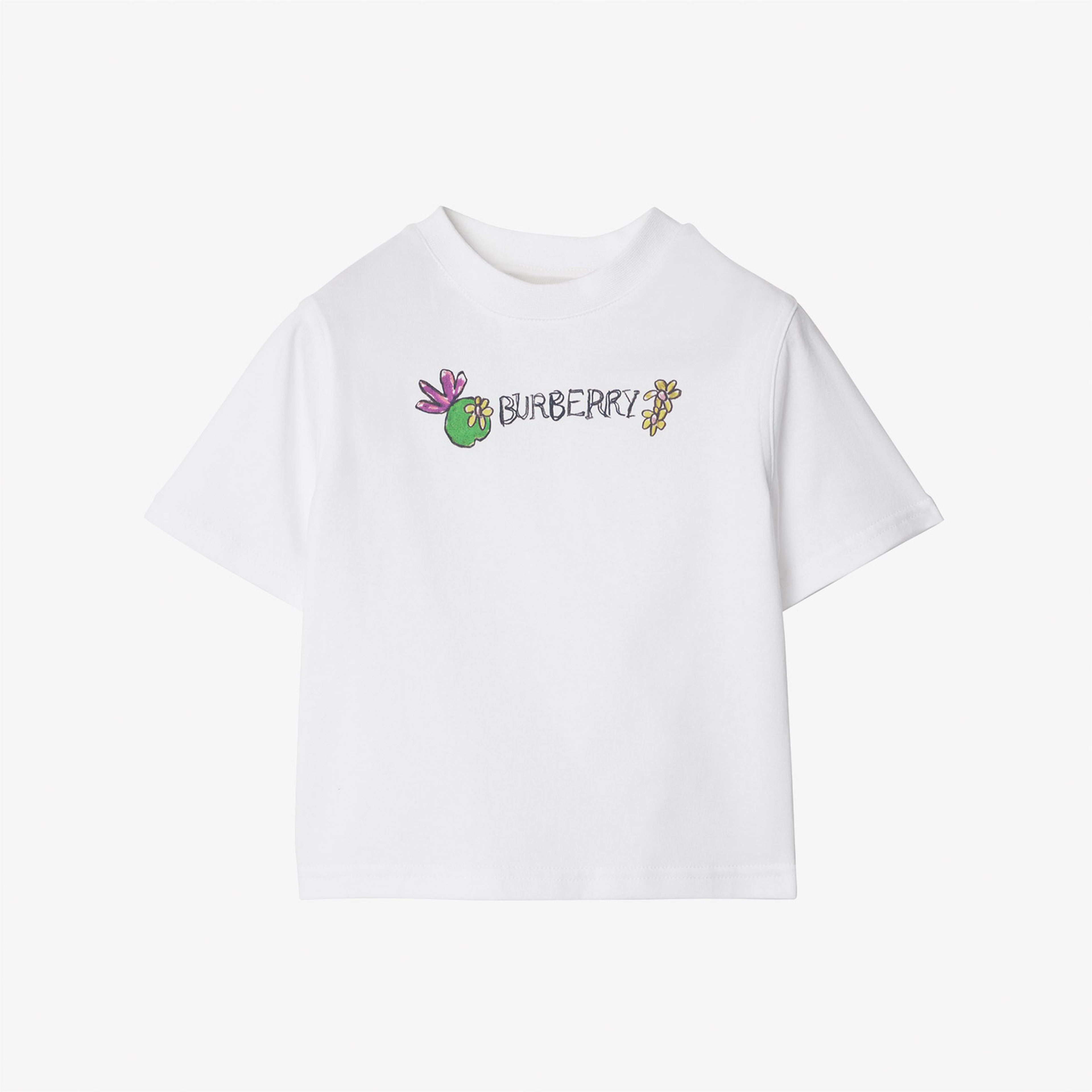 Burberry Çocuk Beyaz T-Shirt