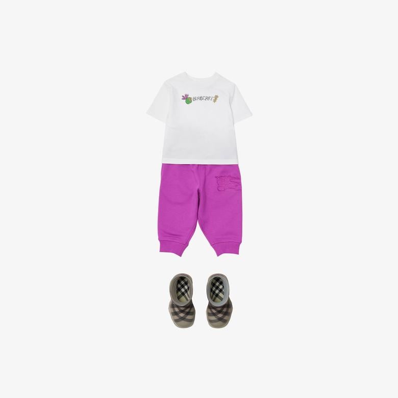 Burberry Çocuk Beyaz T-Shirt