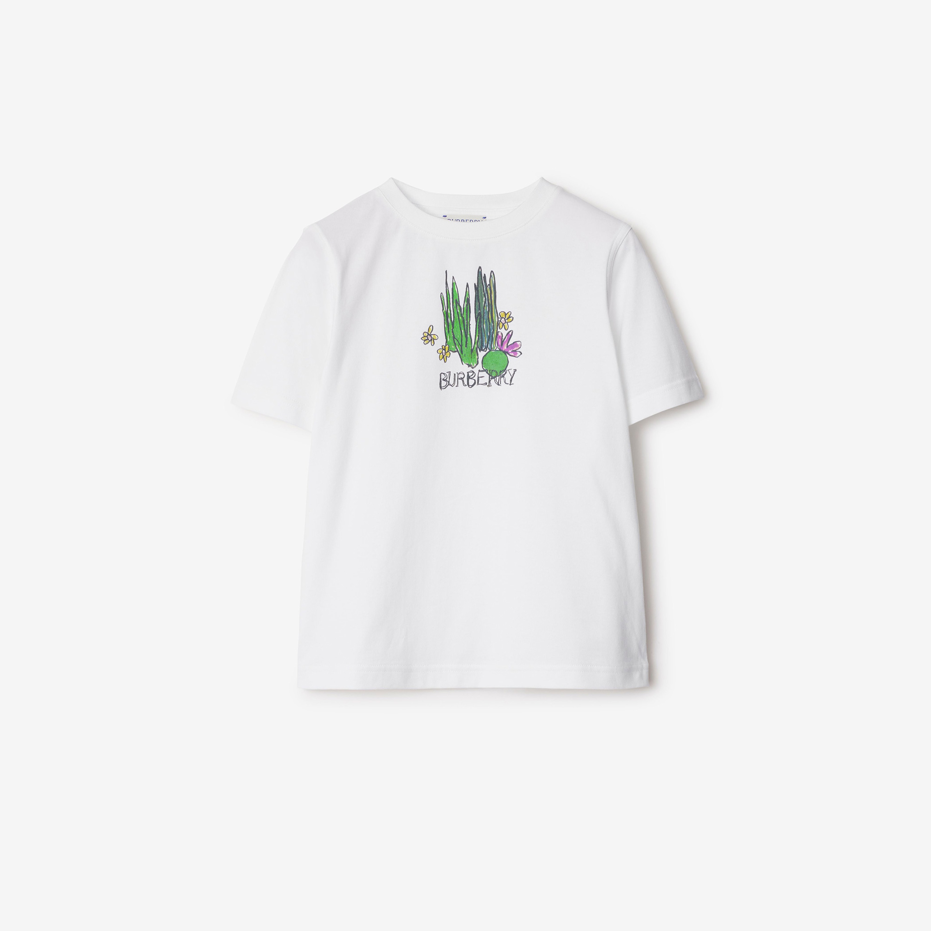 Burberry Çocuk Beyaz T-Shirt