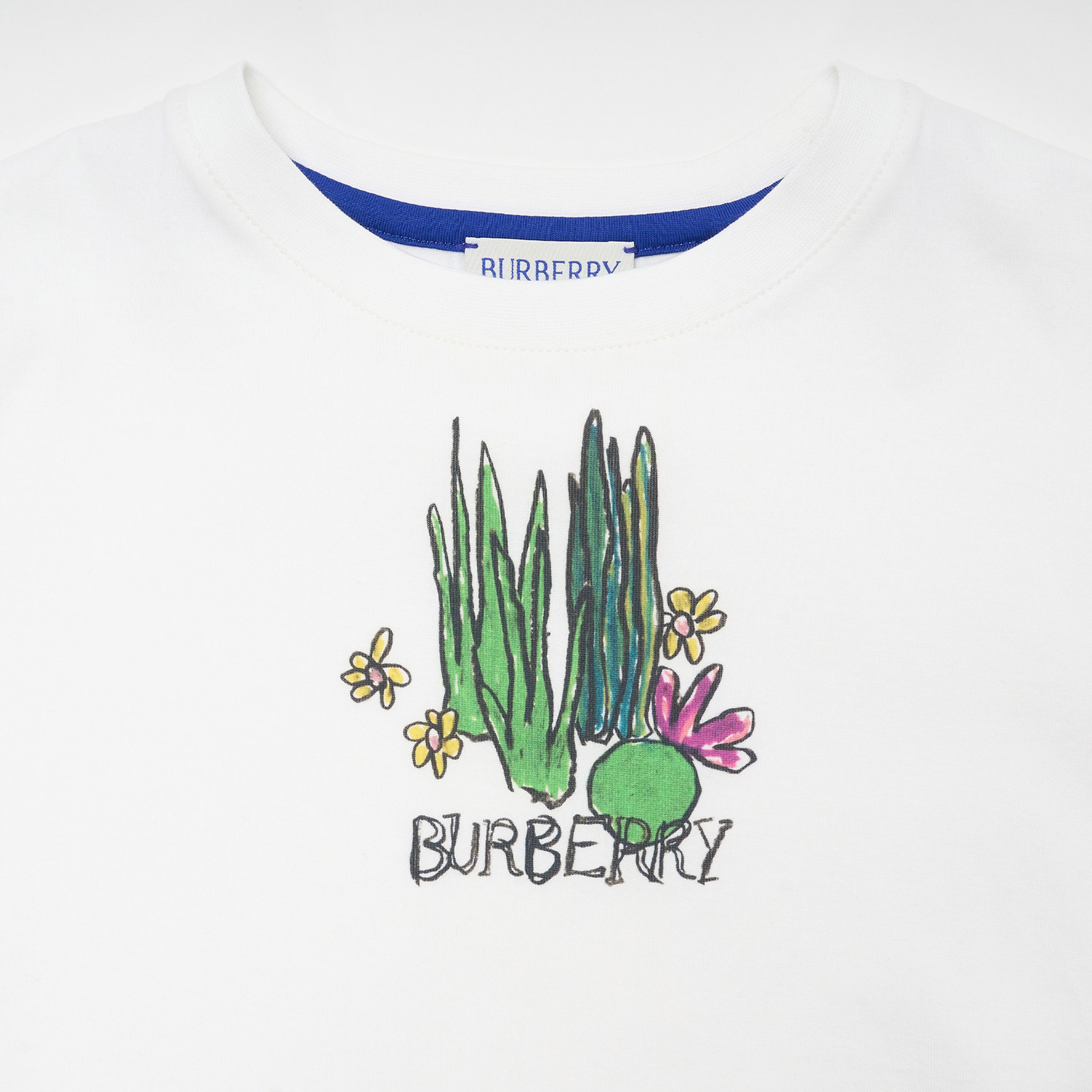 Burberry Çocuk Beyaz T-Shirt