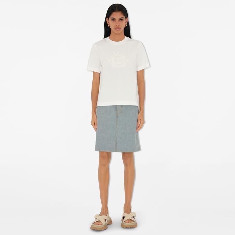 Burberry Kadın Beyaz T-Shirt