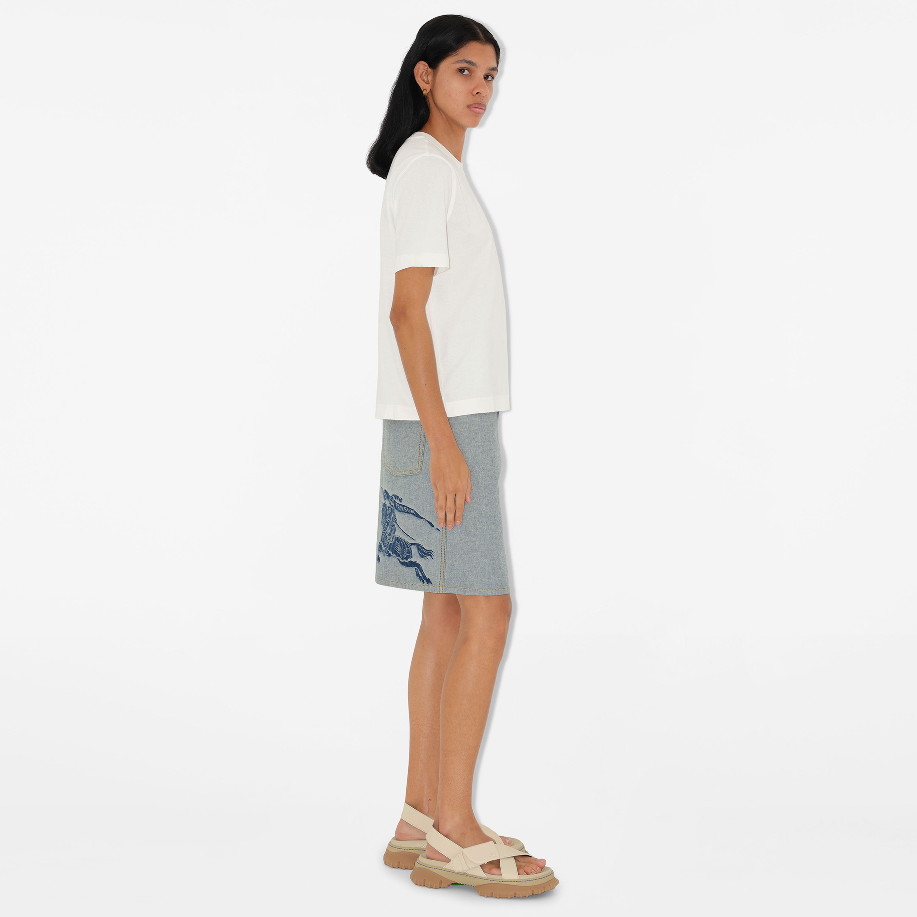 Burberry Kadın Beyaz T-Shirt