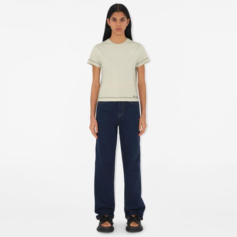 Burberry Kadın Gri T-Shirt