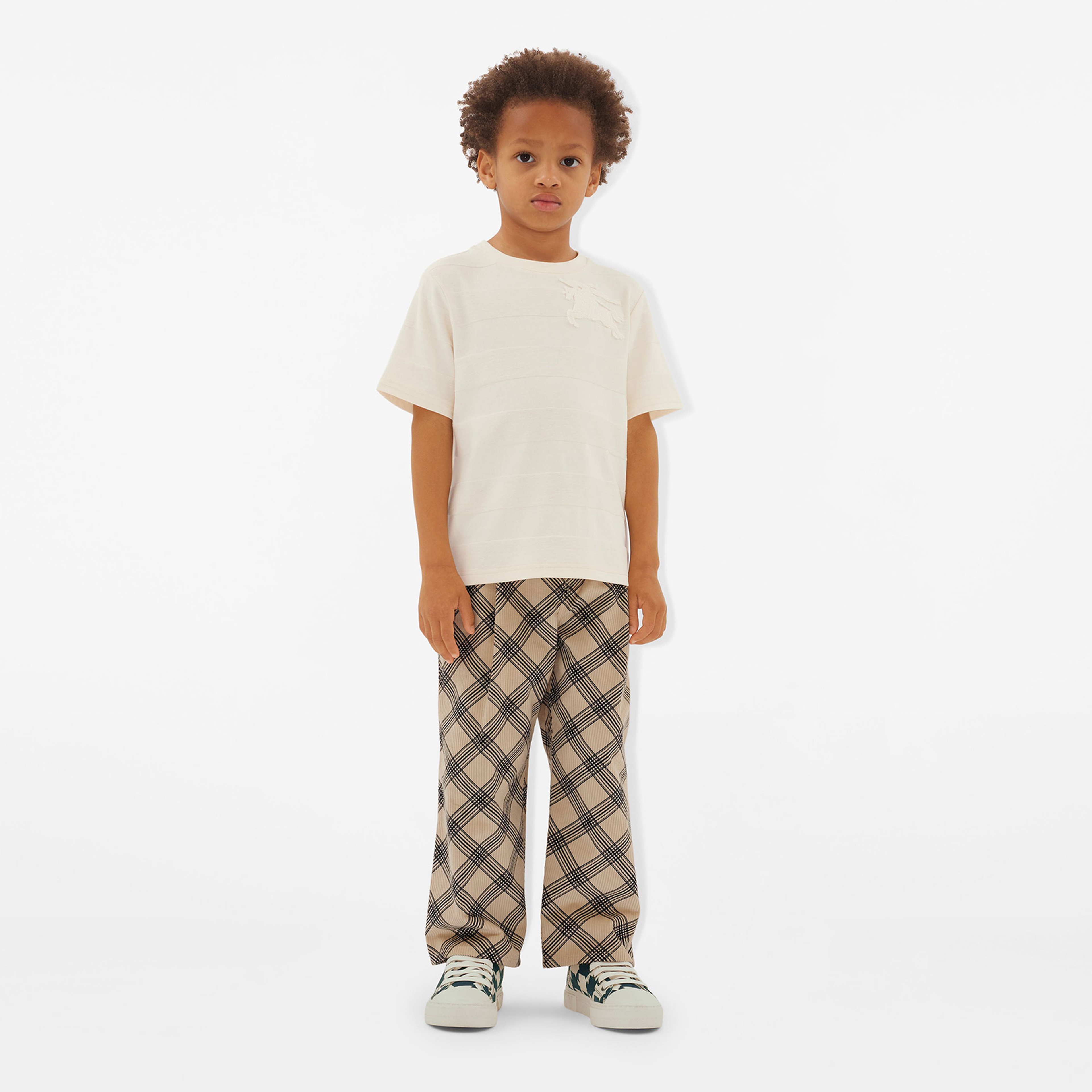 Burberry Çocuk Beyaz T-Shirt