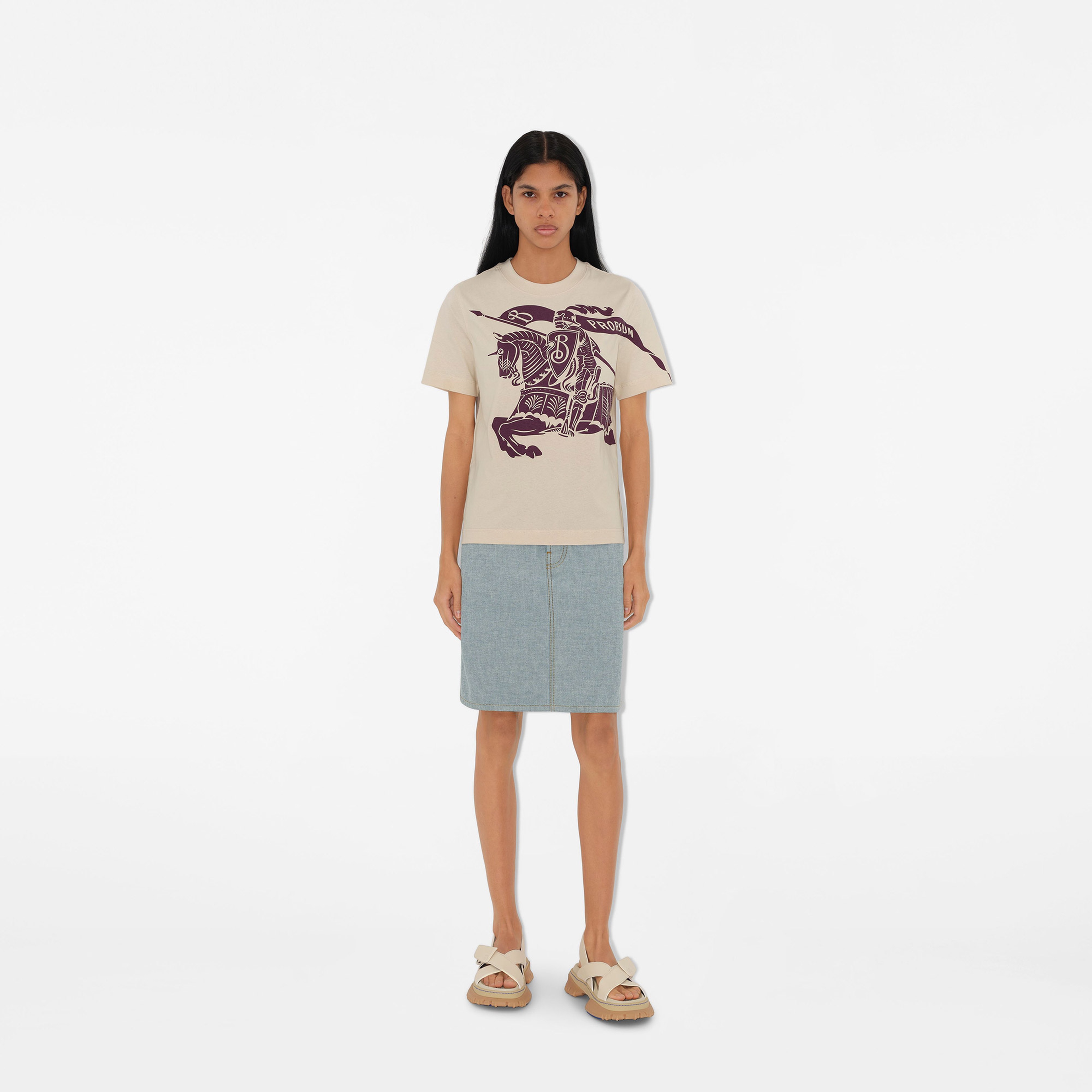 Burberry Kadın Mor T-Shirt