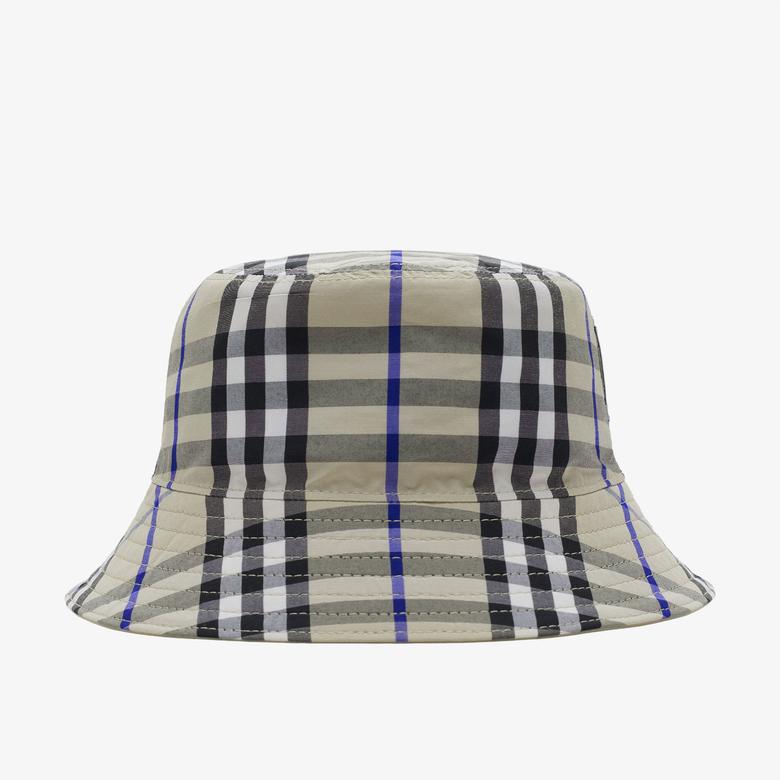 Burberry Reversible Pamuklu Bucket Çocuk Krem Rengi Şapka