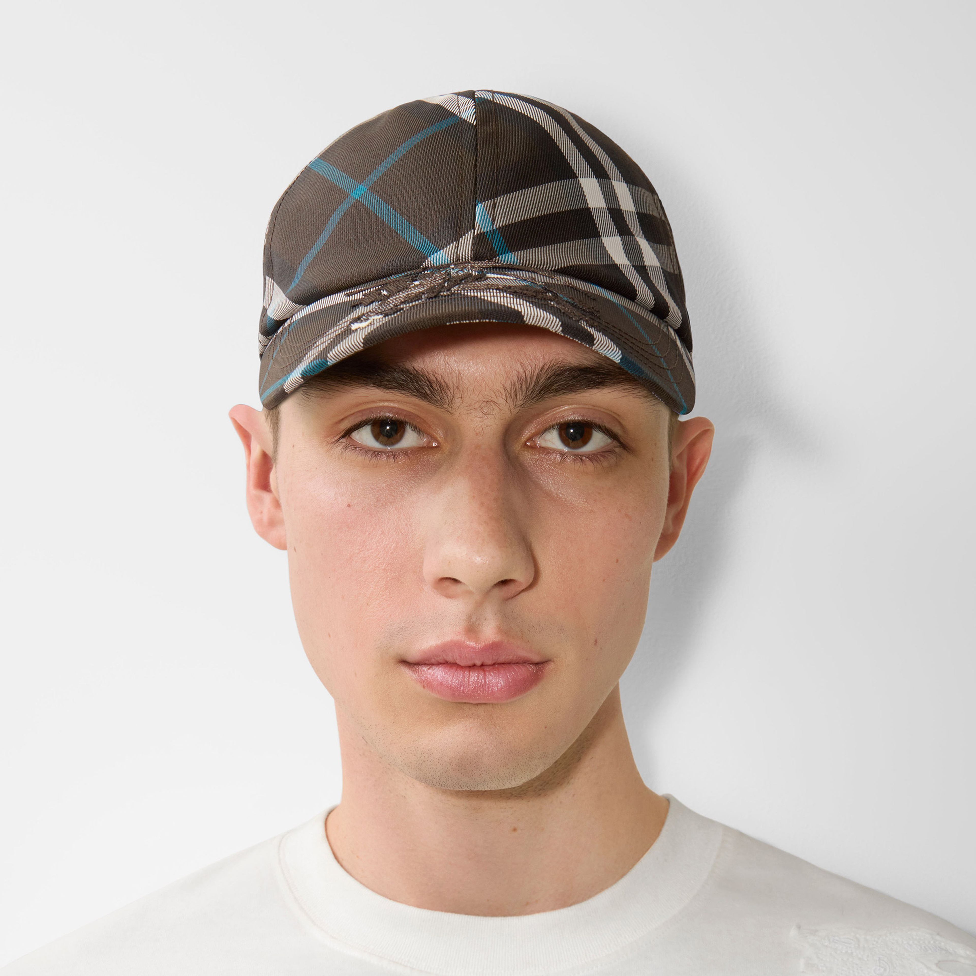 Burberry Check Baseball Erkek Haki Şapka