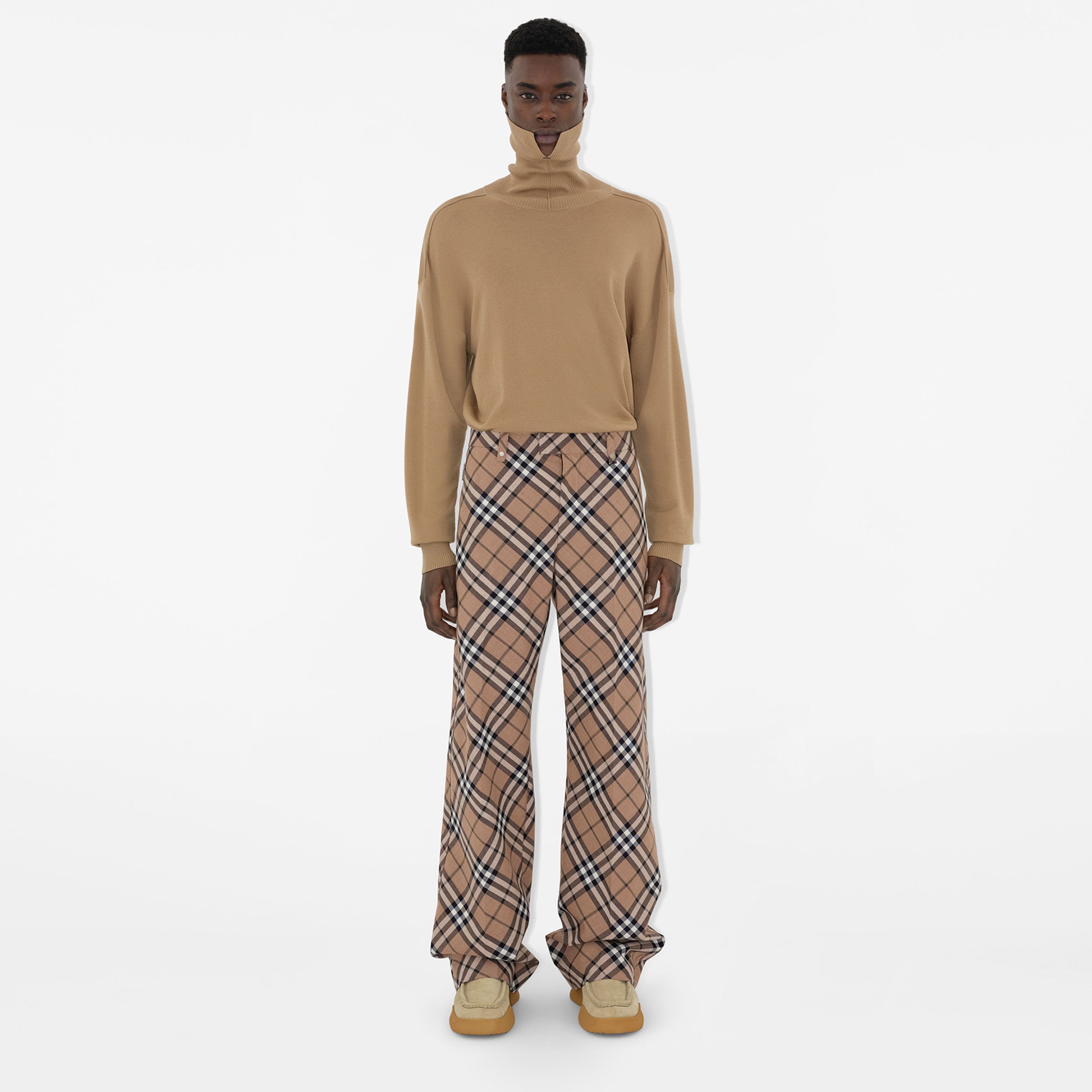 Burberry Erkek Bej Pantolon