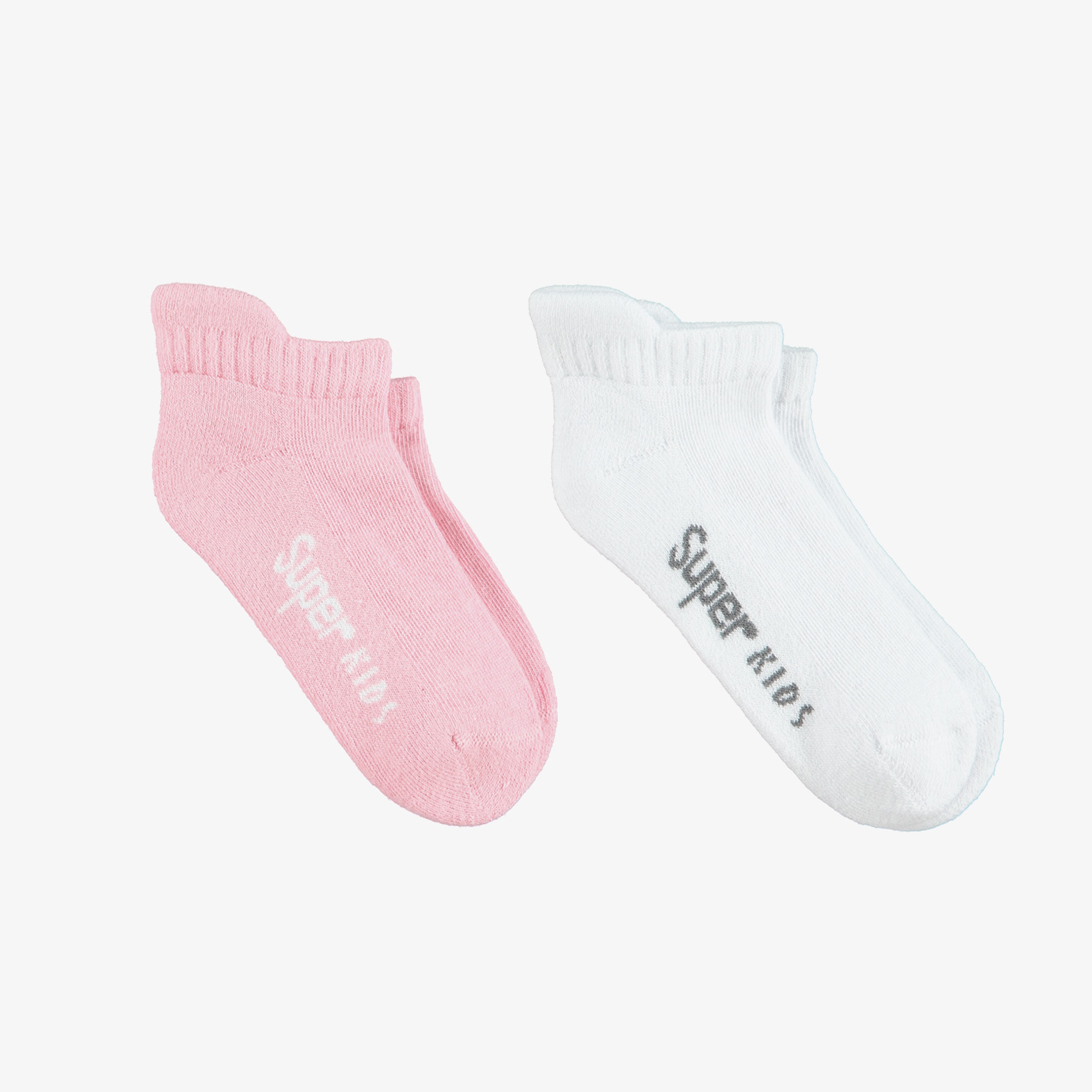 UNITED4 Çocuk Beyaz/Pembe 2'li Çorap