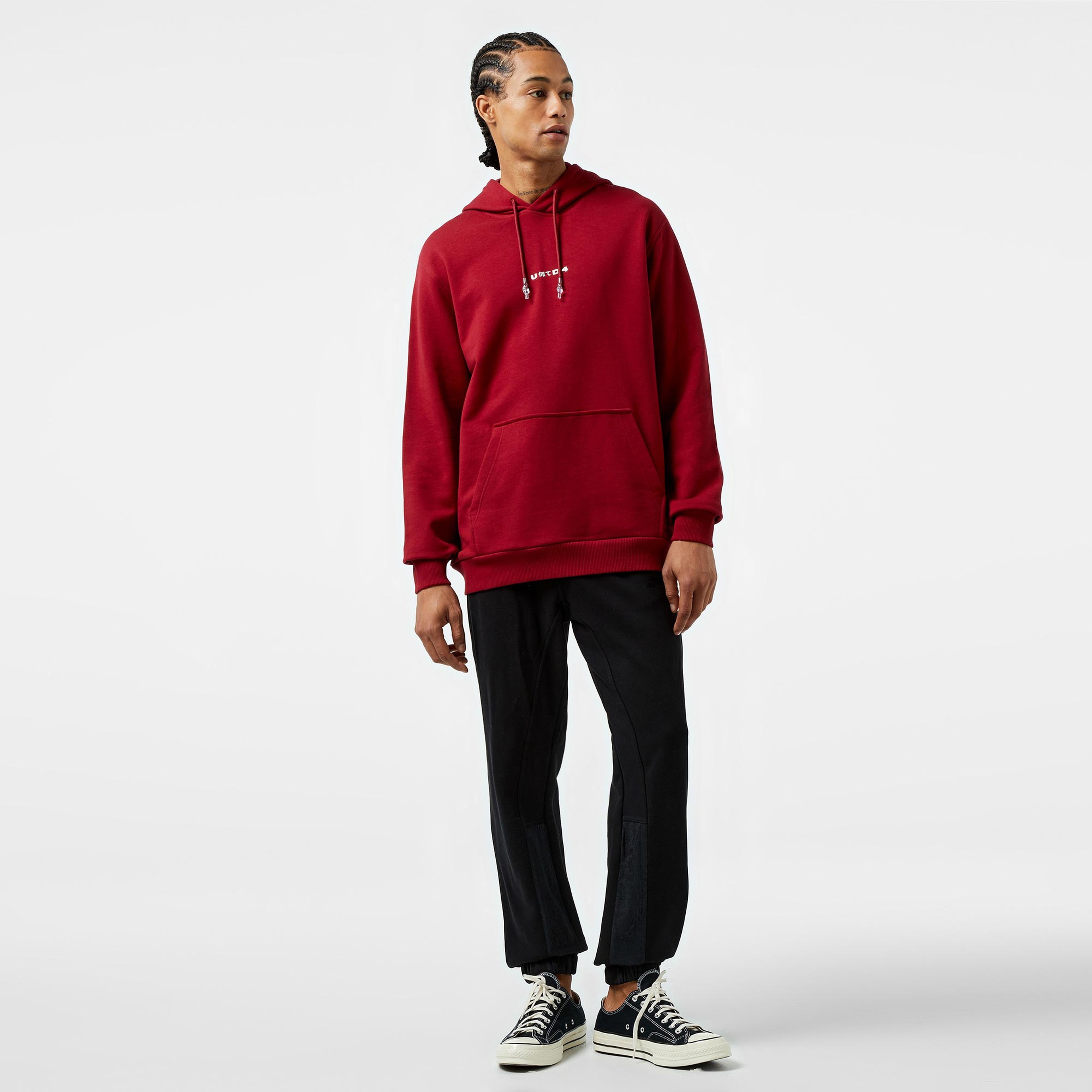 UNITED4 Erkek Bordo Sweatshirt