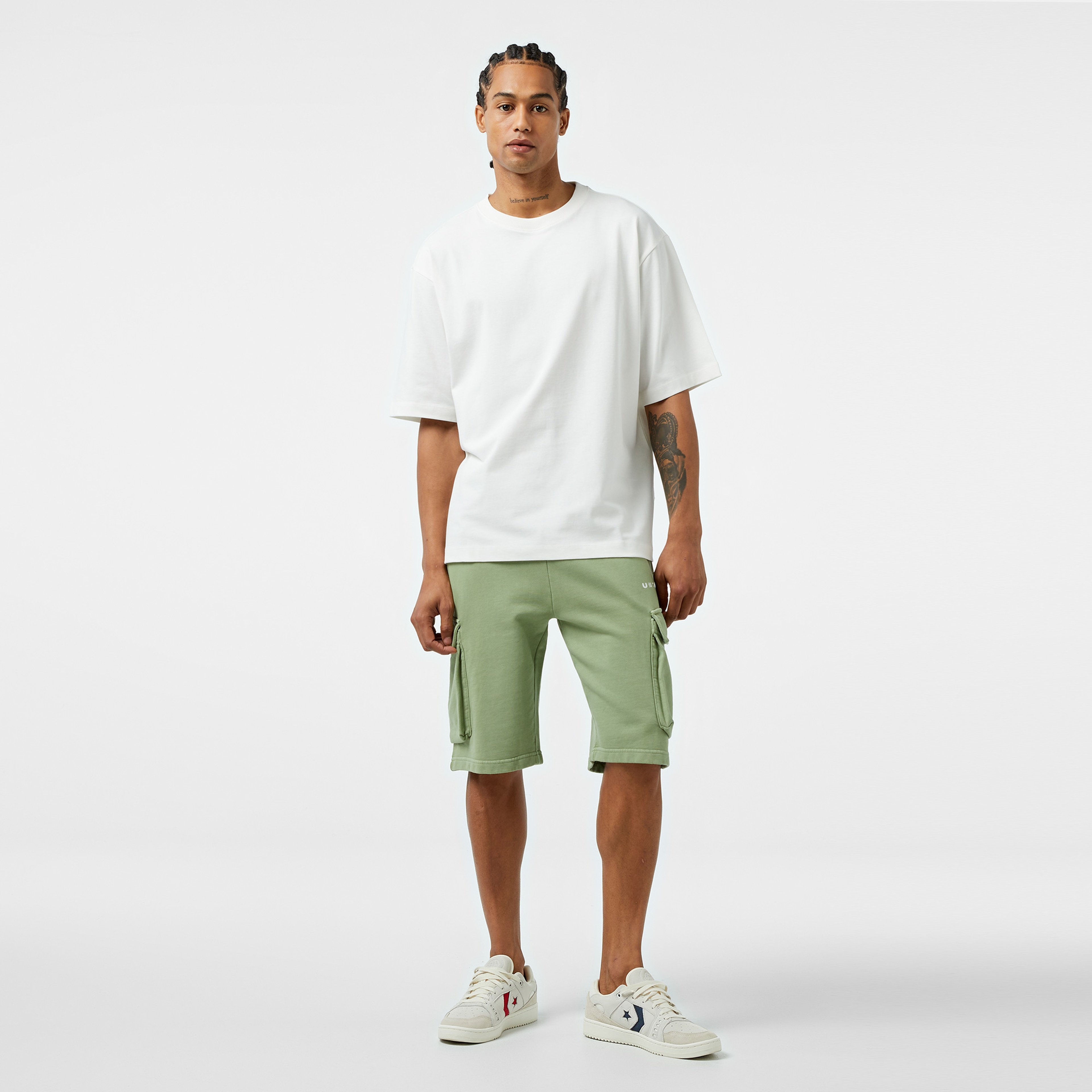 UNITED4 Erkek Beyaz T-Shirt