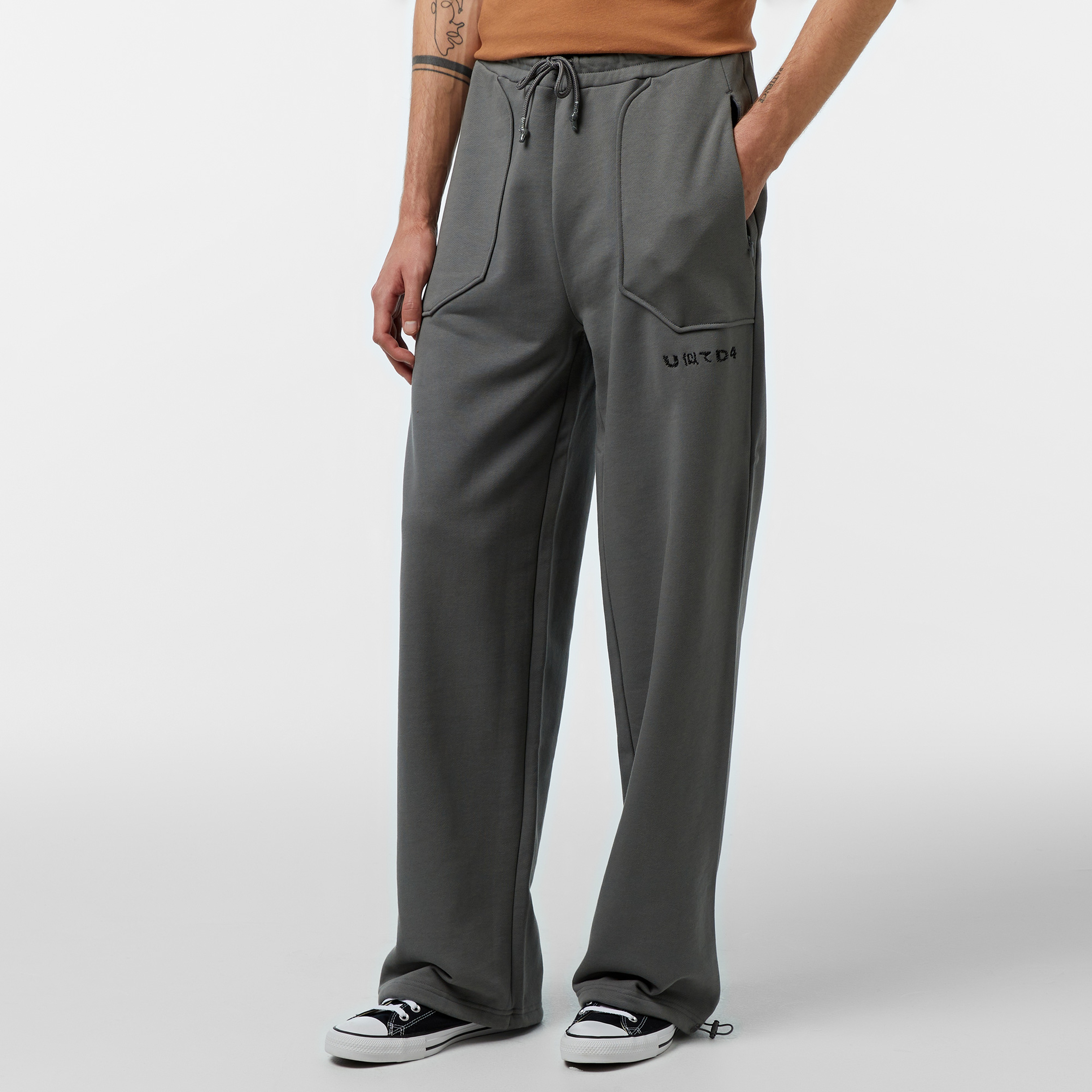 UNITED4 Erkek Gri Eşofman Altı