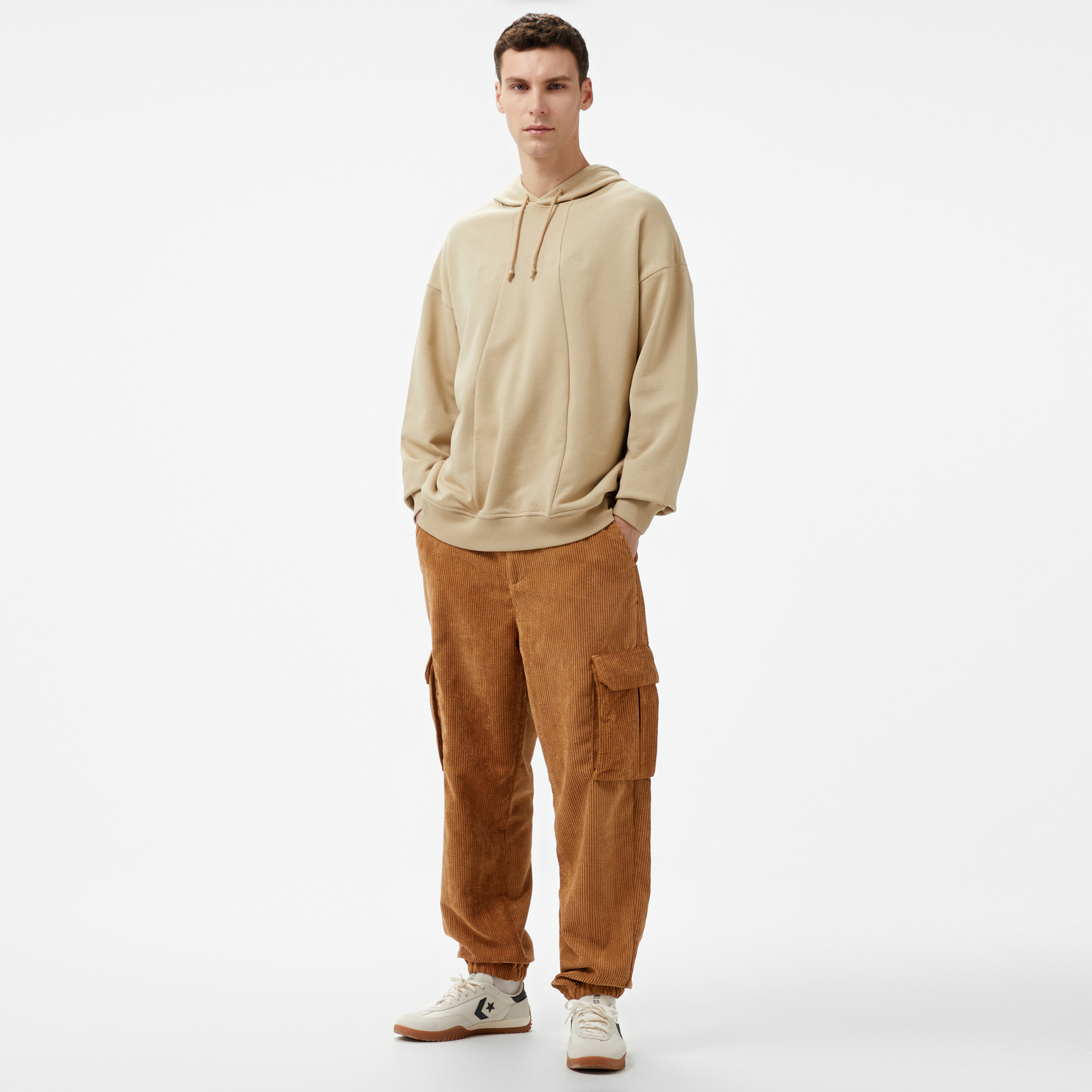 UNITED4 Erkek Krem Sweatshirt