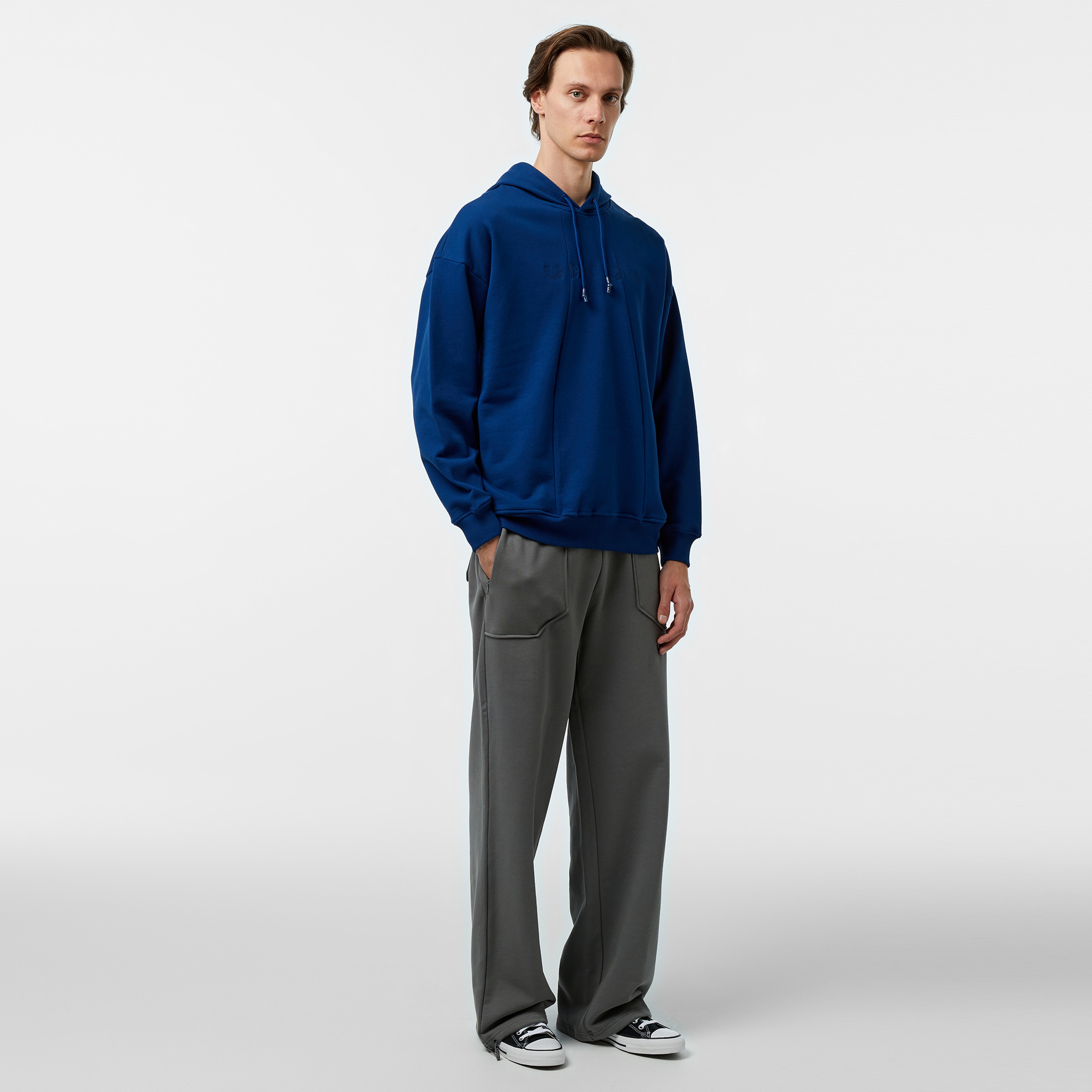 UNITED4 Erkek Mavi Sweatshirt