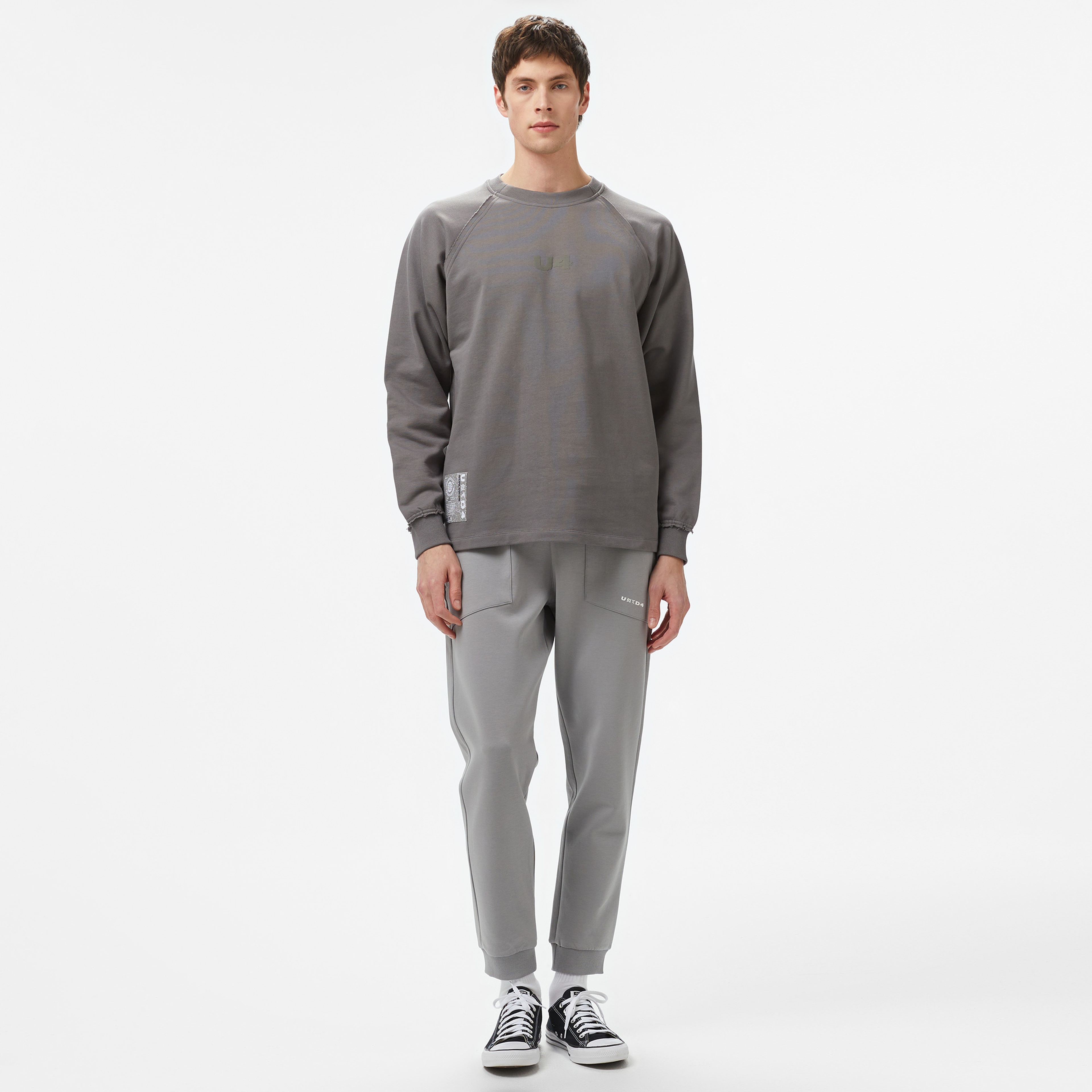 UNITED4 Erkek Gri Sweatshirt