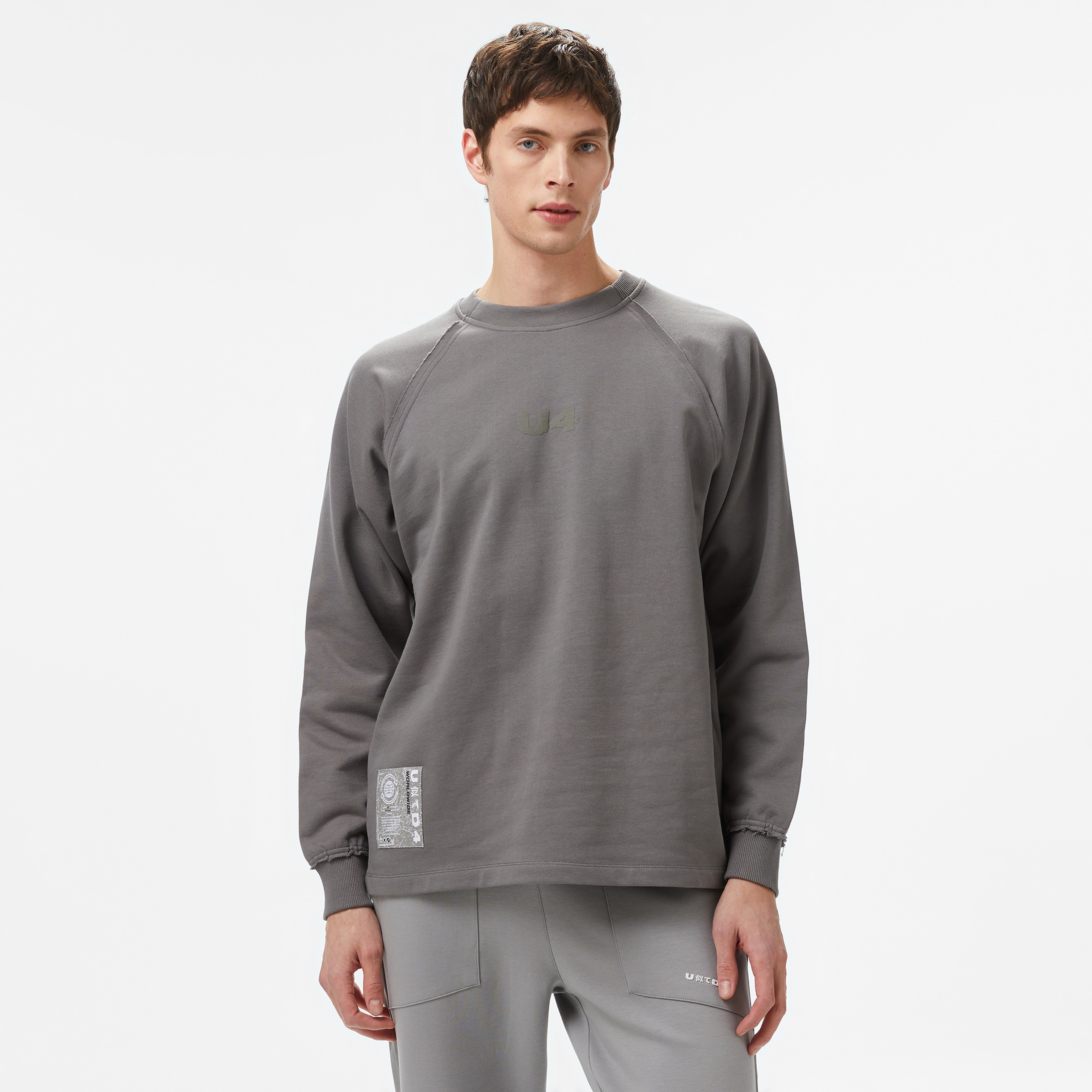 UNITED4 Erkek Gri Sweatshirt