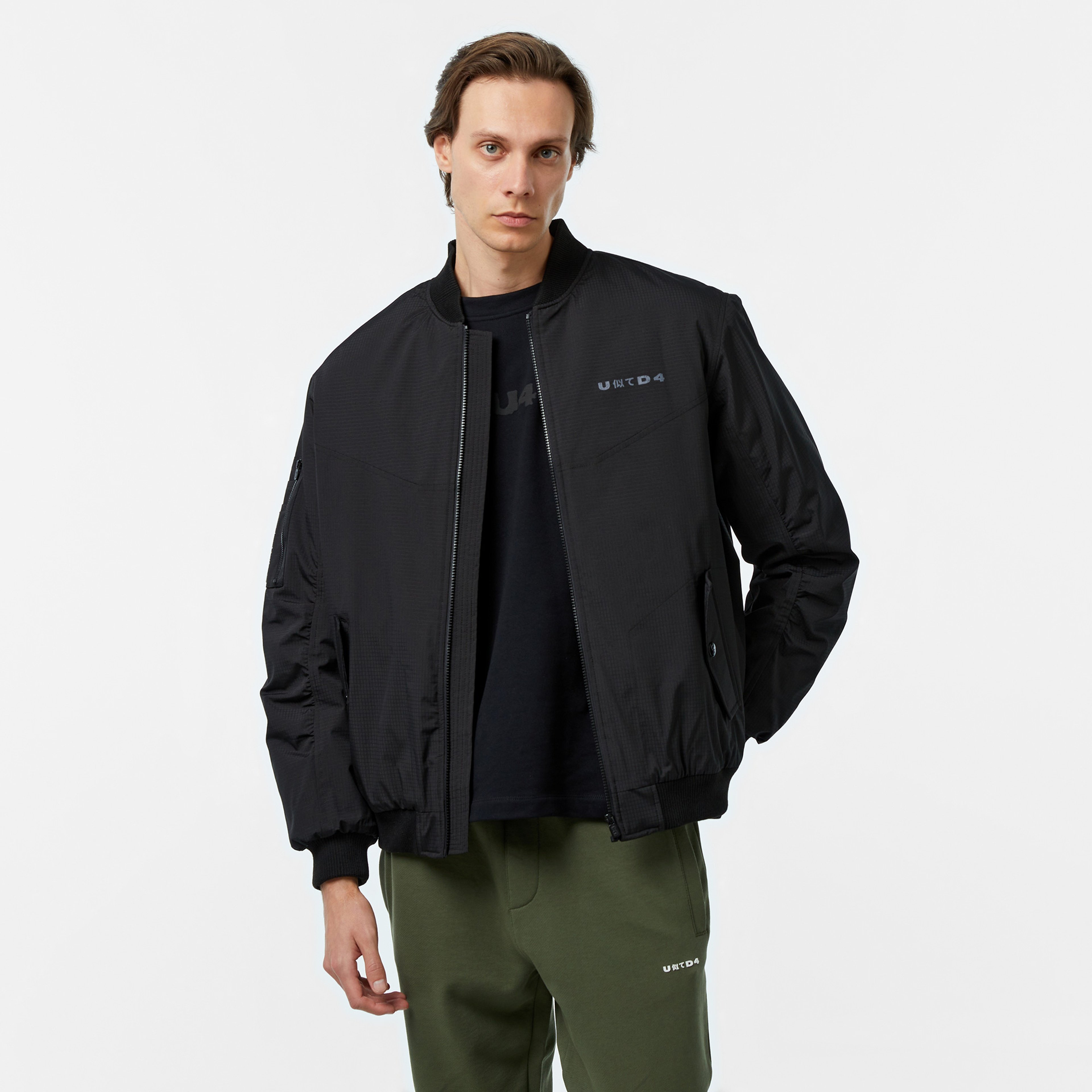UNITED4 Jpn Bomber Erkek Siyah Mont