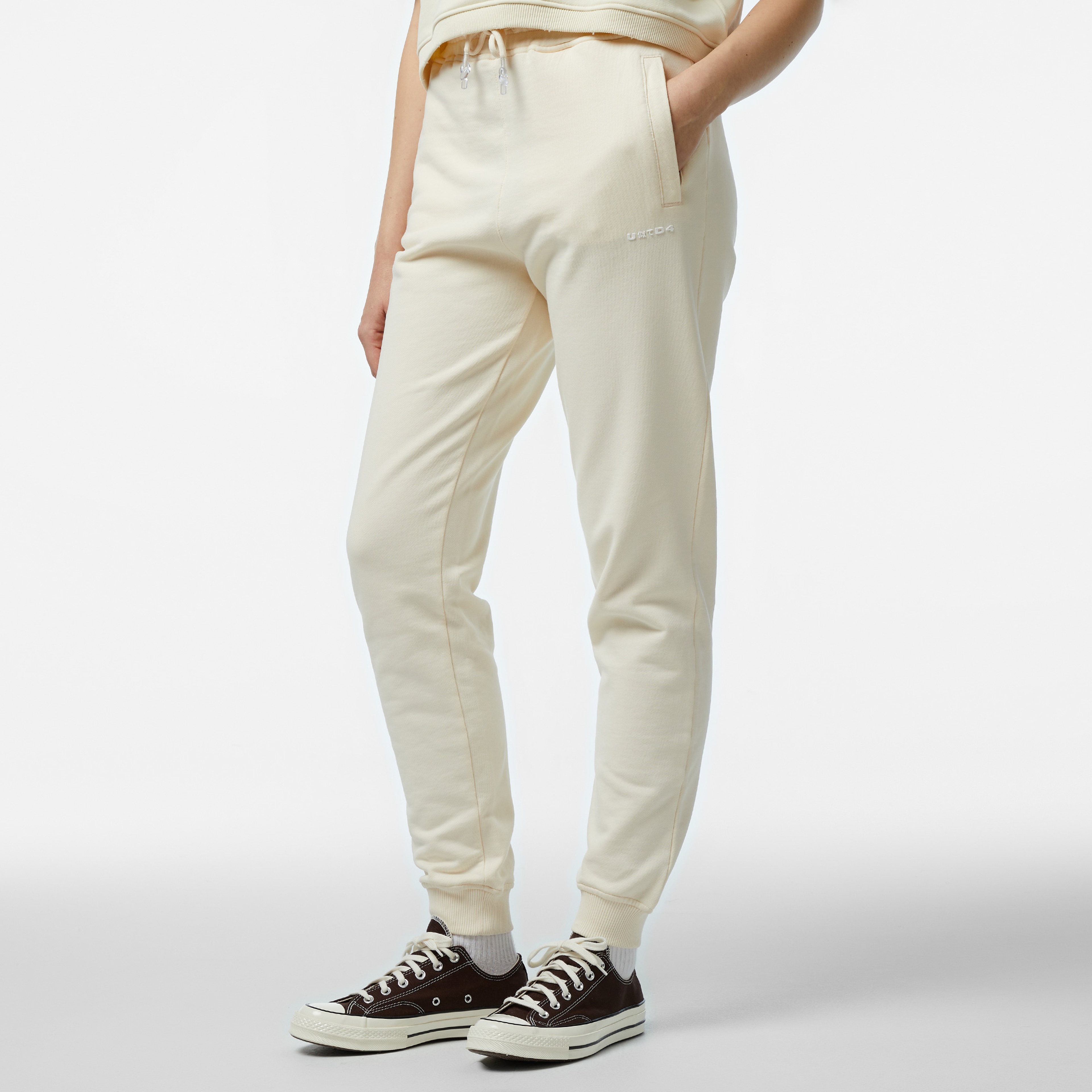 UNITED4 Kadın Krem Eşofman Altı