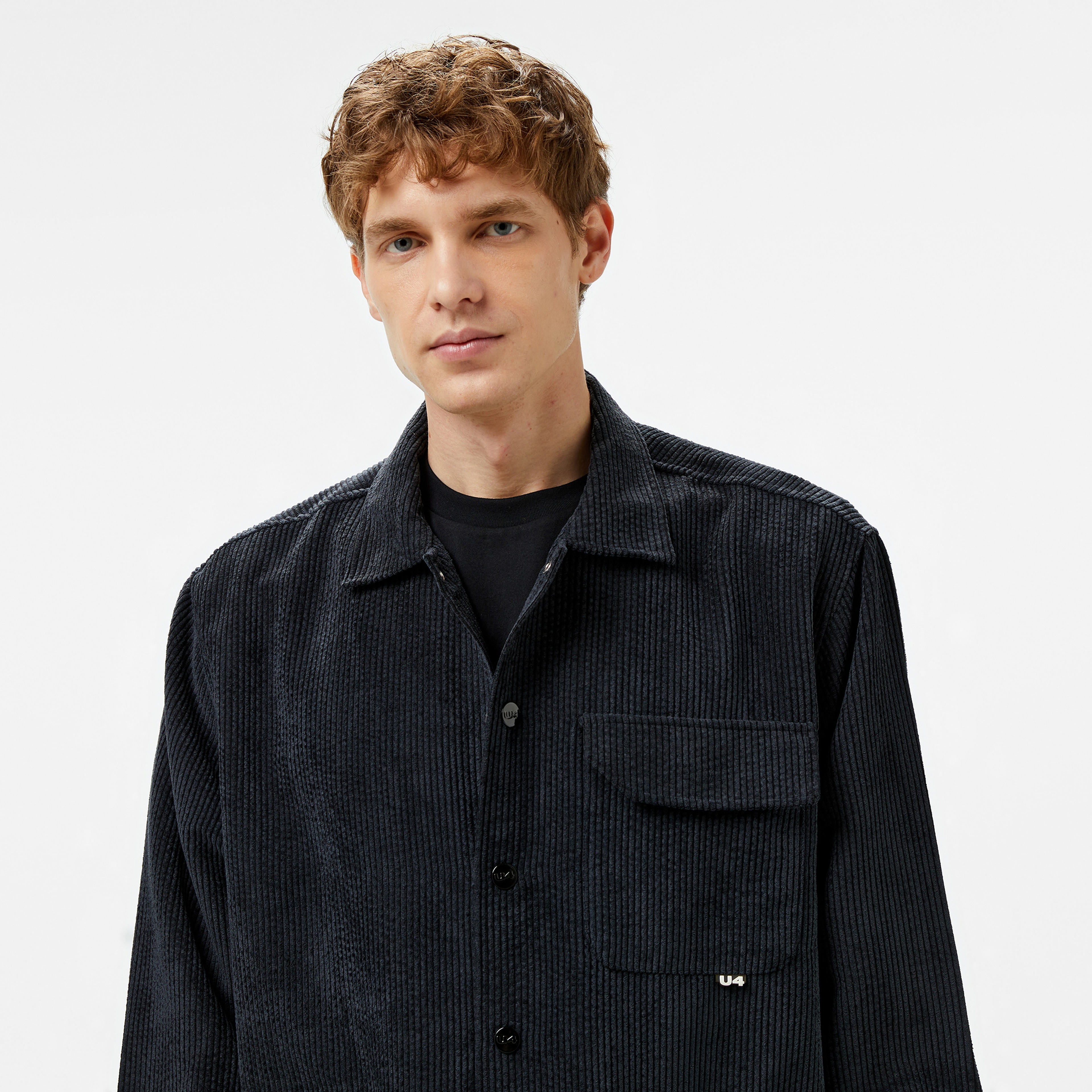 UNITED4 Erkek Siyah Gömlek