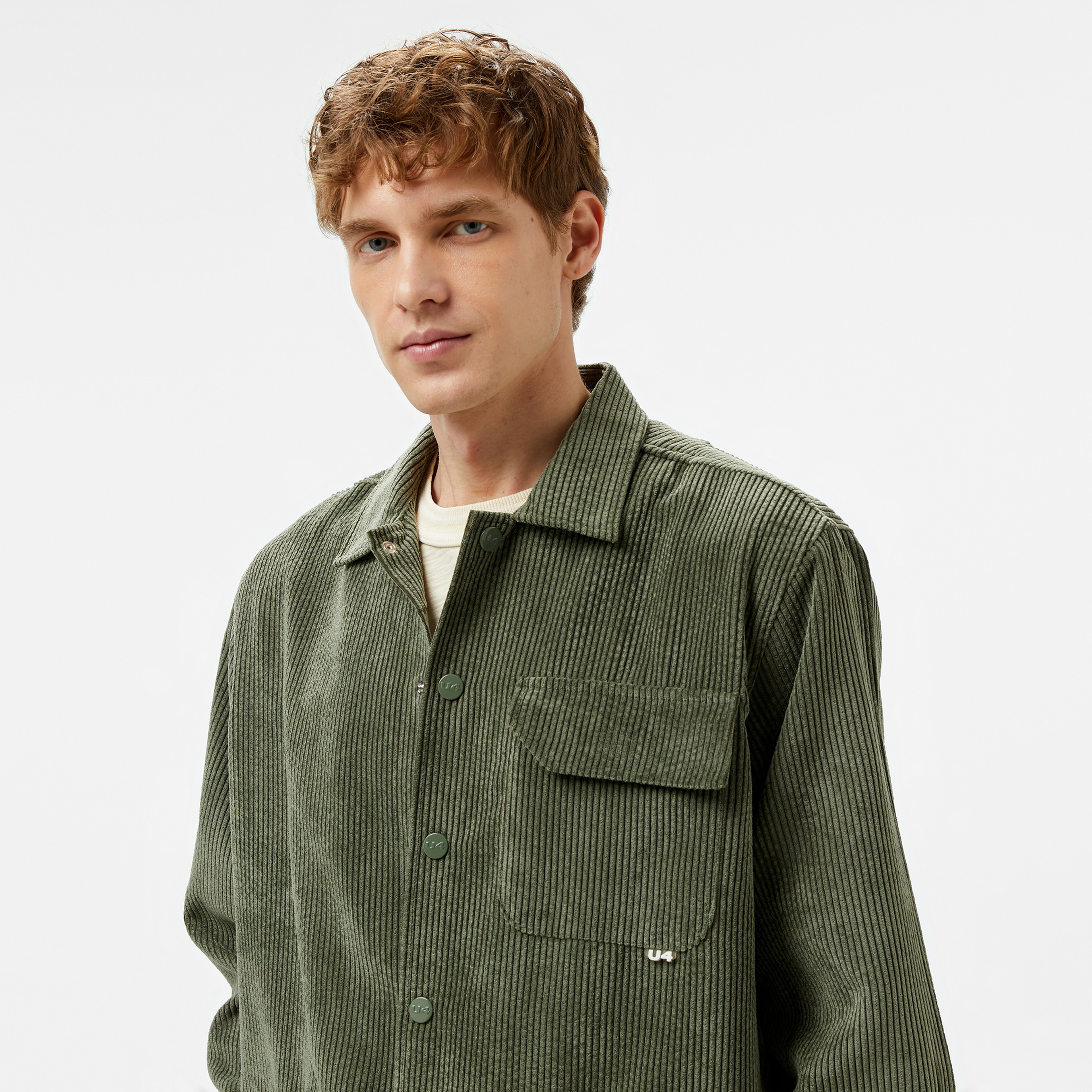 UNITED4 Erkek Haki Gömlek