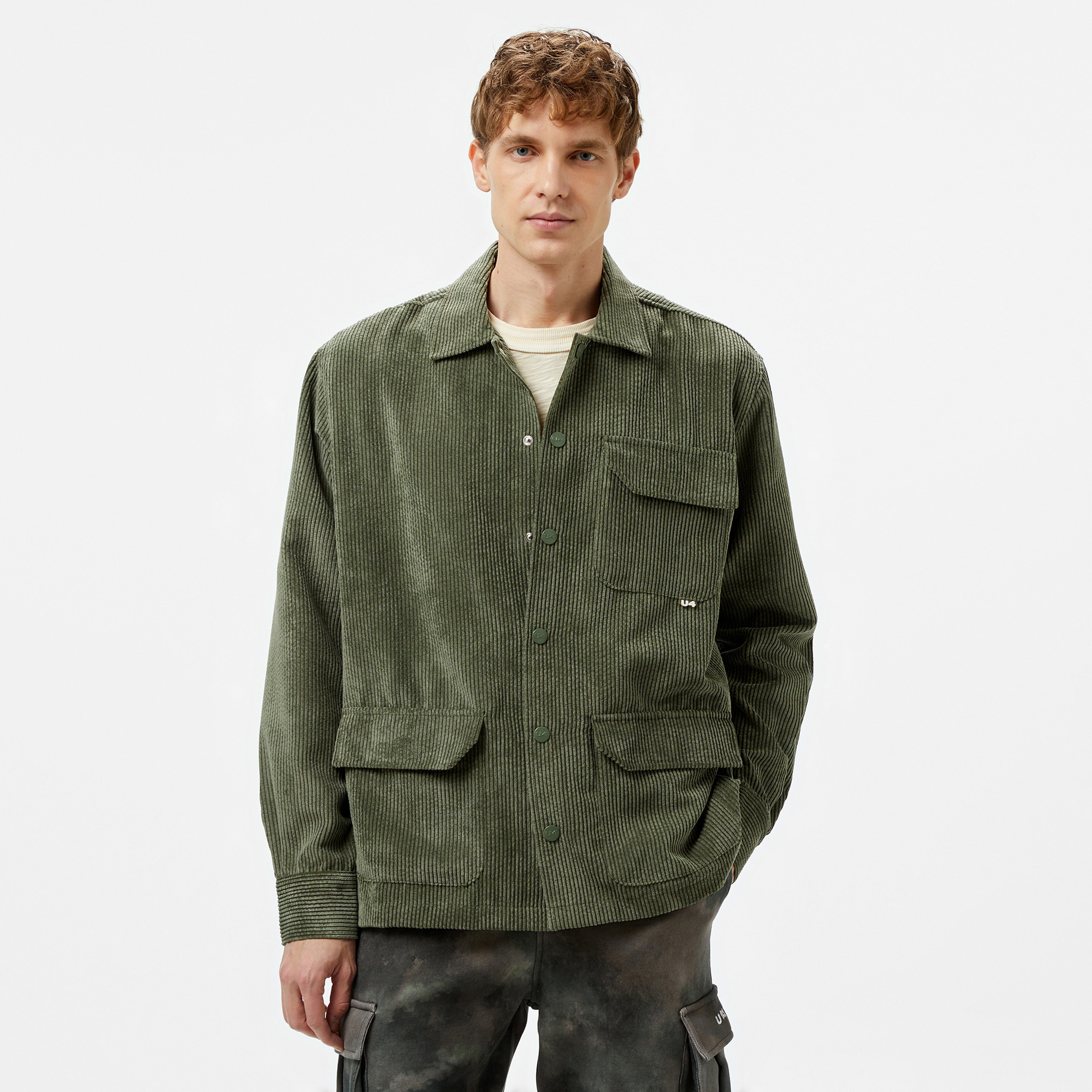 UNITED4 Erkek Haki Gömlek