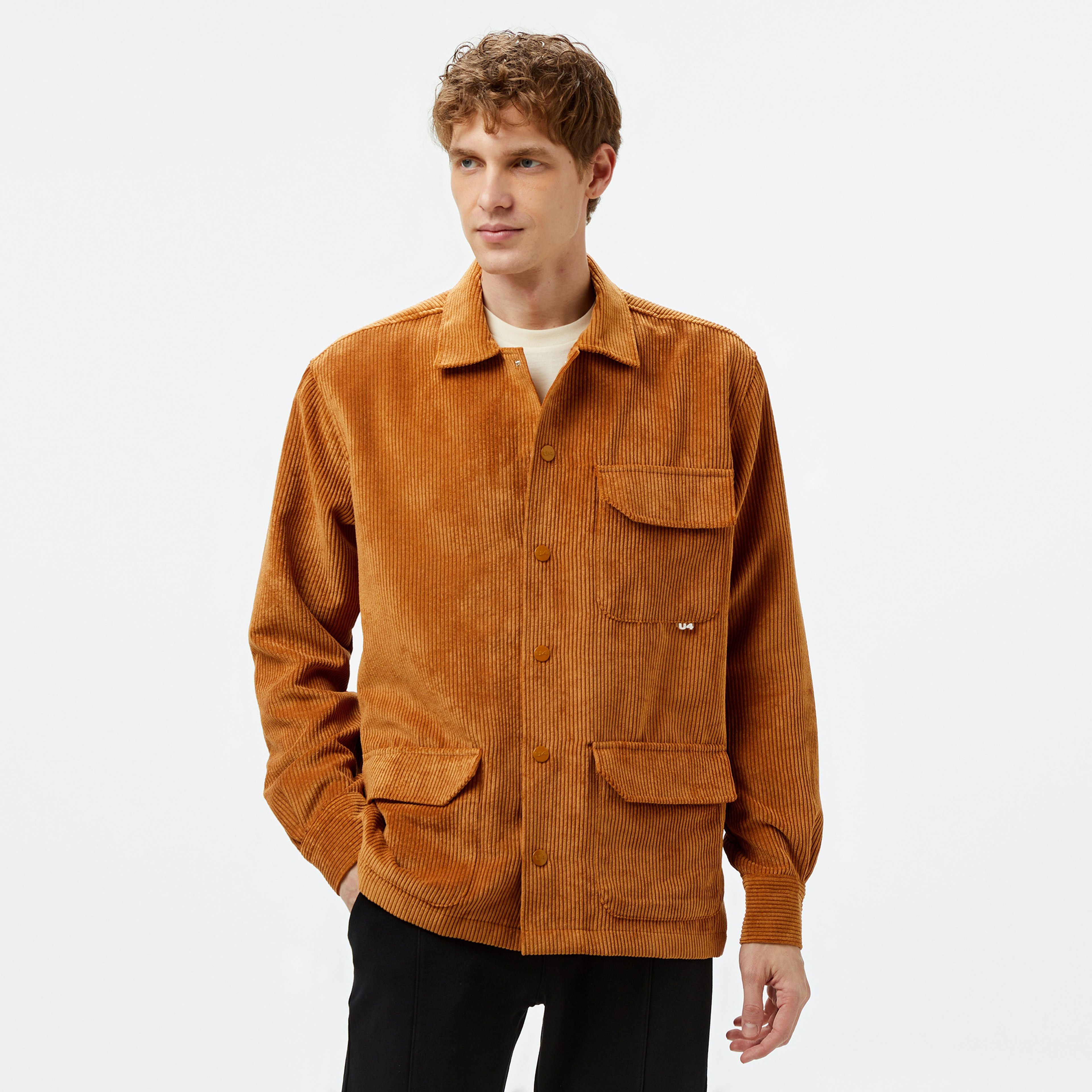 UNITED4 Erkek Kahverengi Gömlek