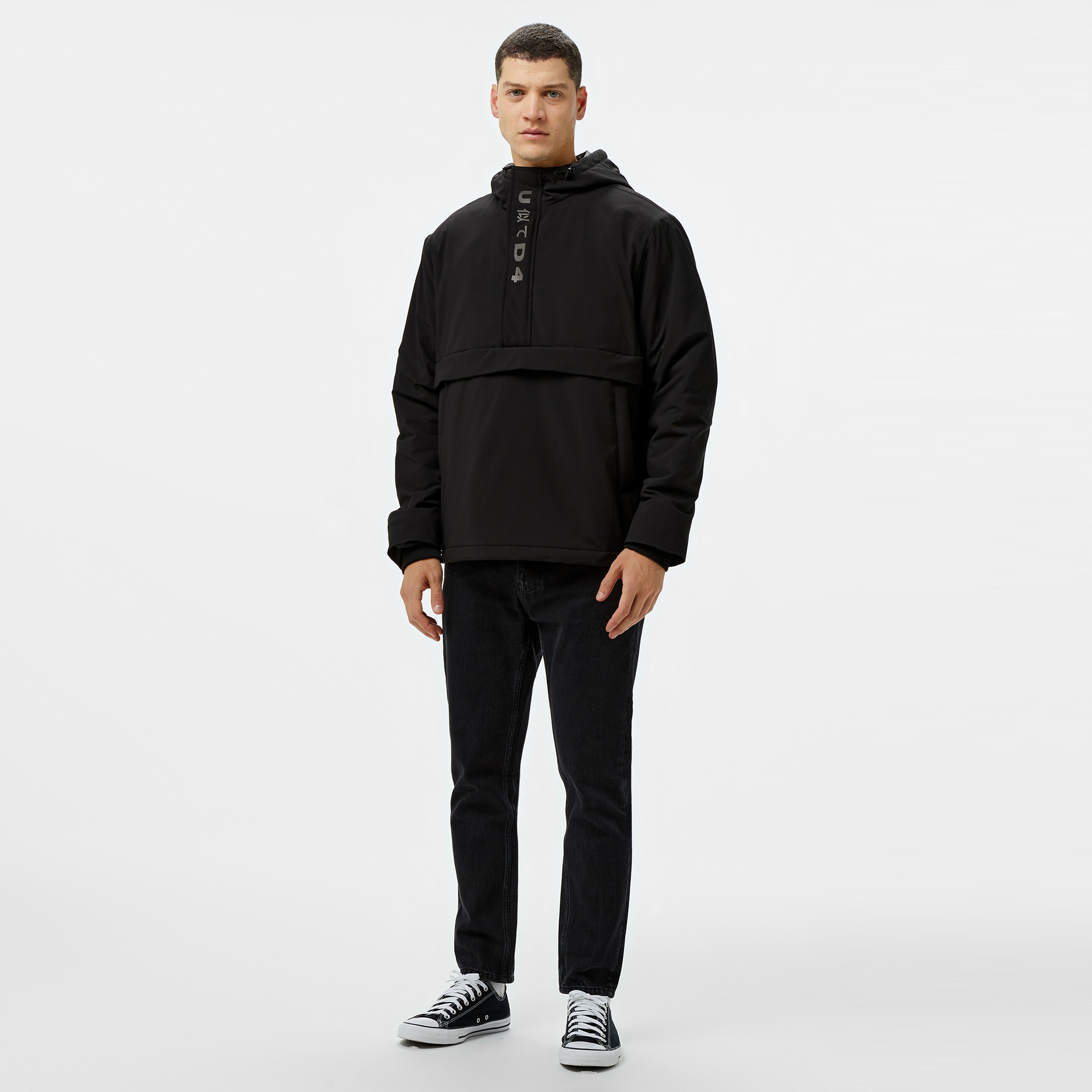 UNITED4 Erkek Siyah Mont