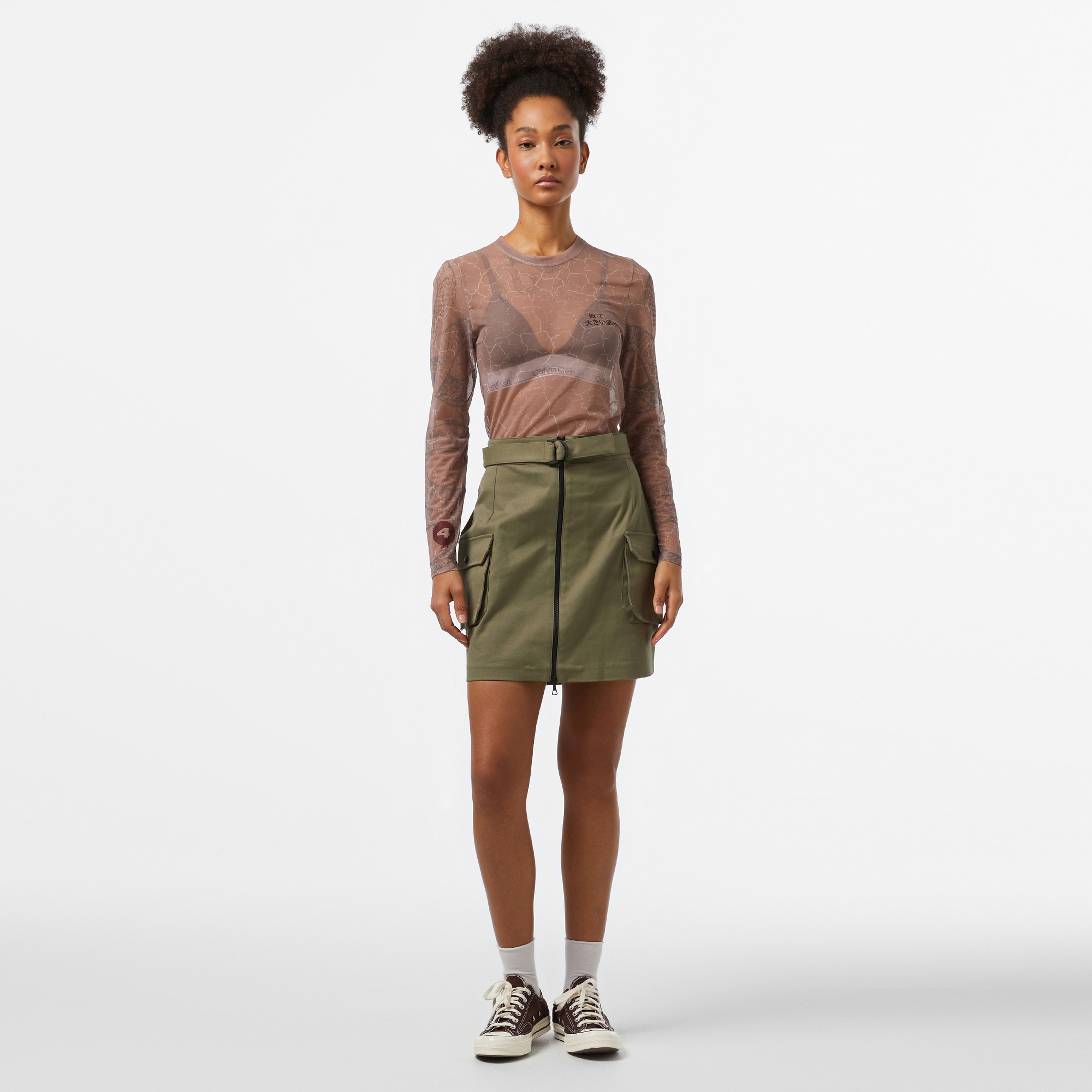 UNITED4 Kadın Kahverengi T-Shirt