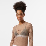 UNITED4 Kadın Krem T-Shirt