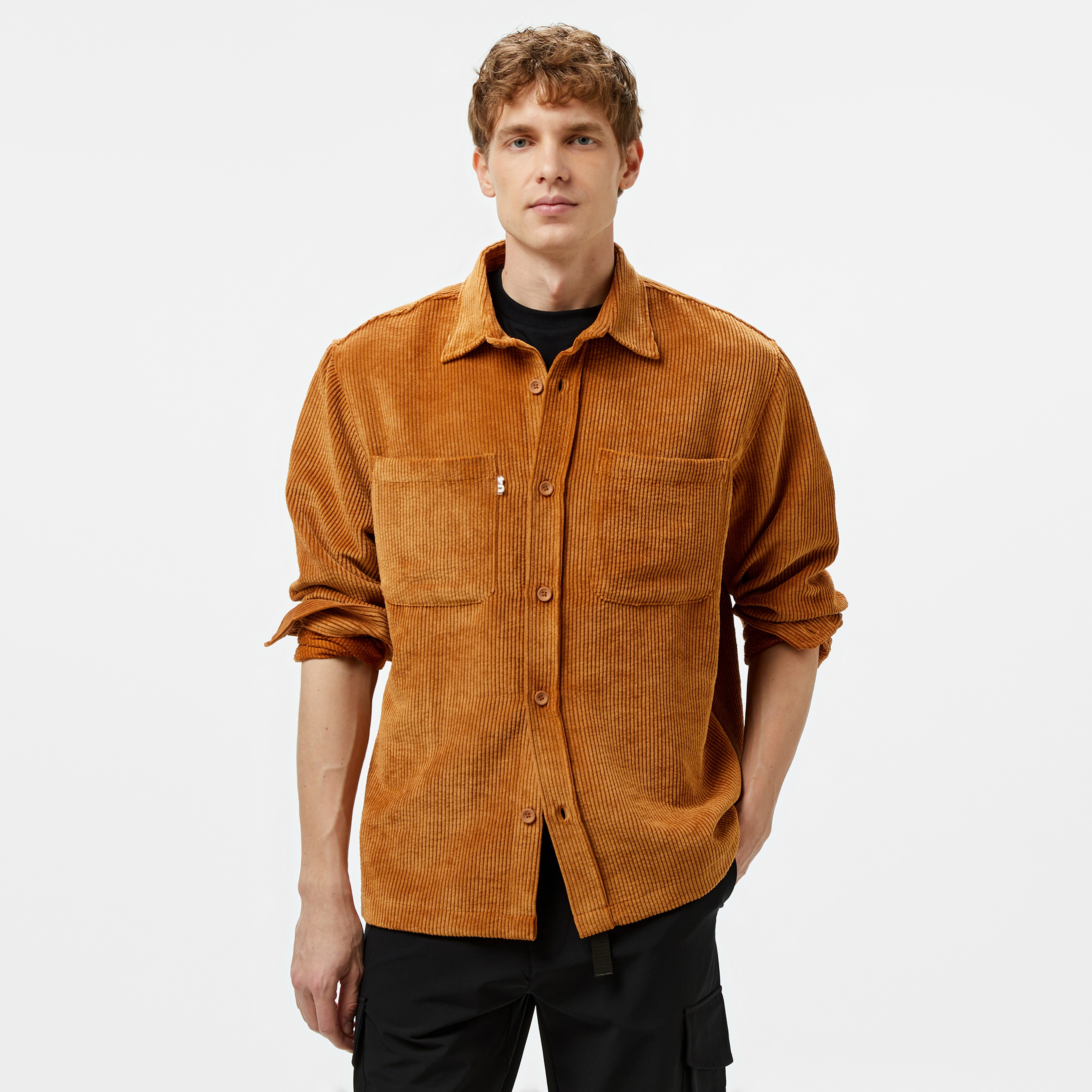 UNITED4 Erkek Kahverengi Gömlek