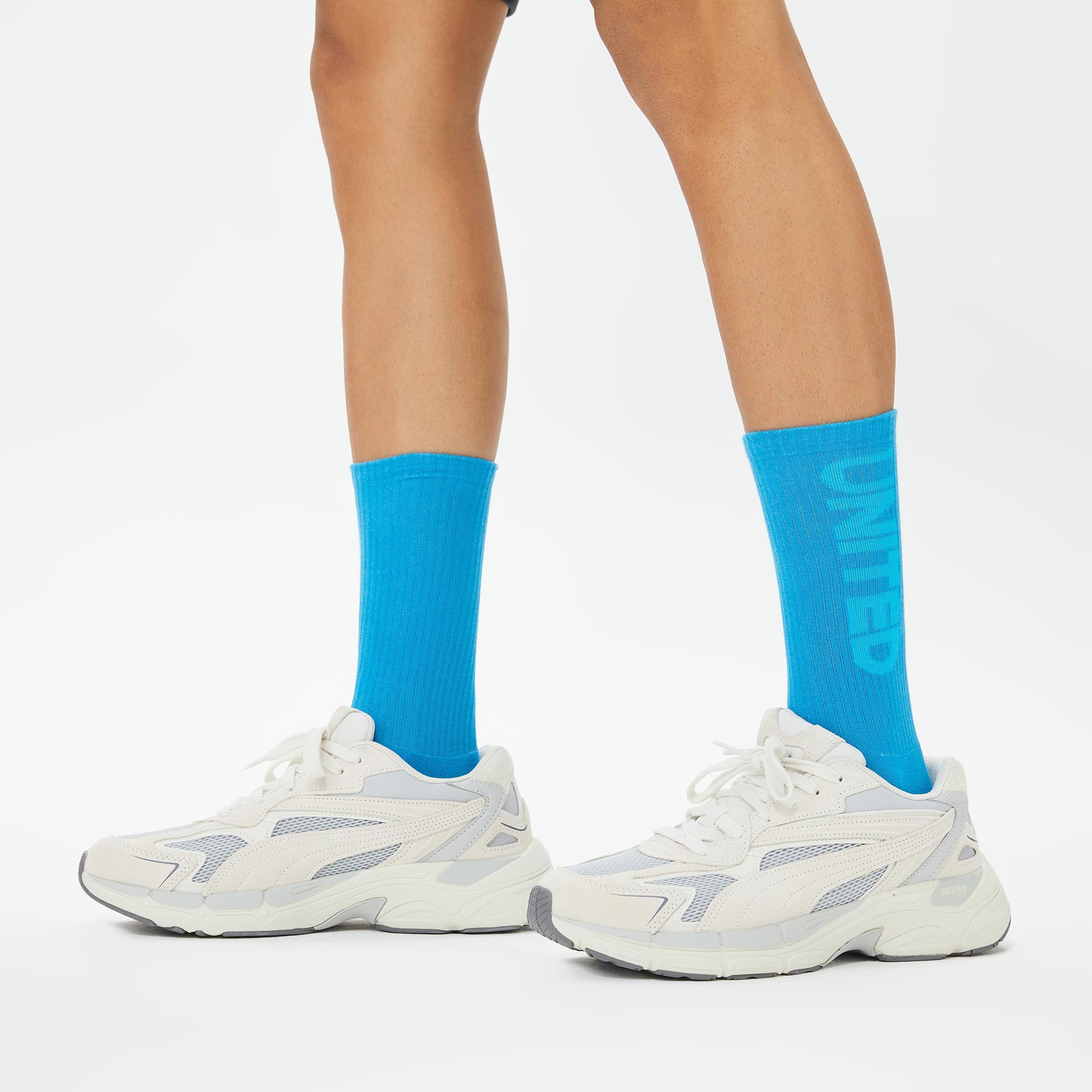 UNITED4 Unisex Mavi/Turkuaz 3'lü Çorap