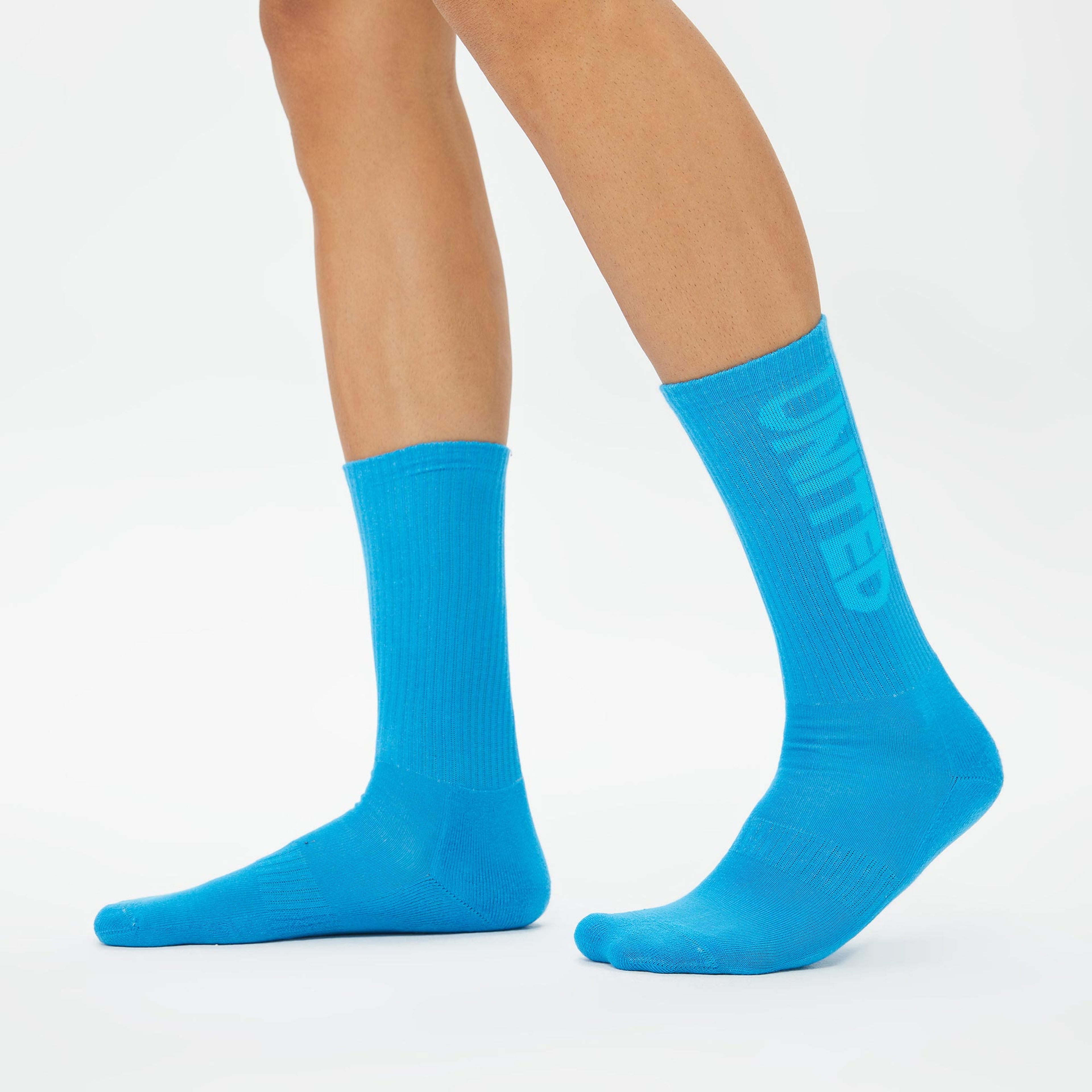 UNITED4 Unisex Mavi/Turkuaz 3'lü Çorap