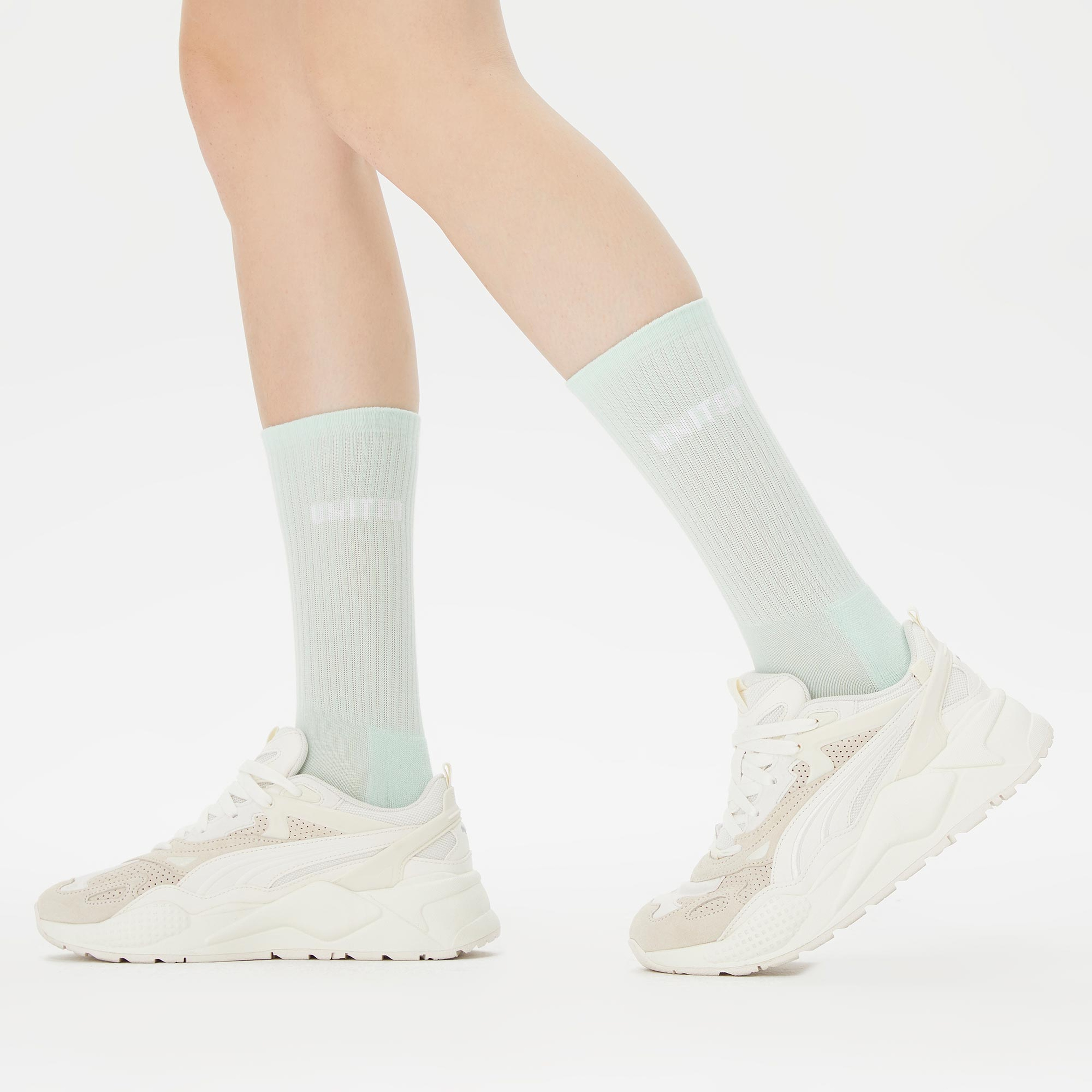 UNITED4 Kadın Mavi/Pembe/Yeşil 3'lü Çorap