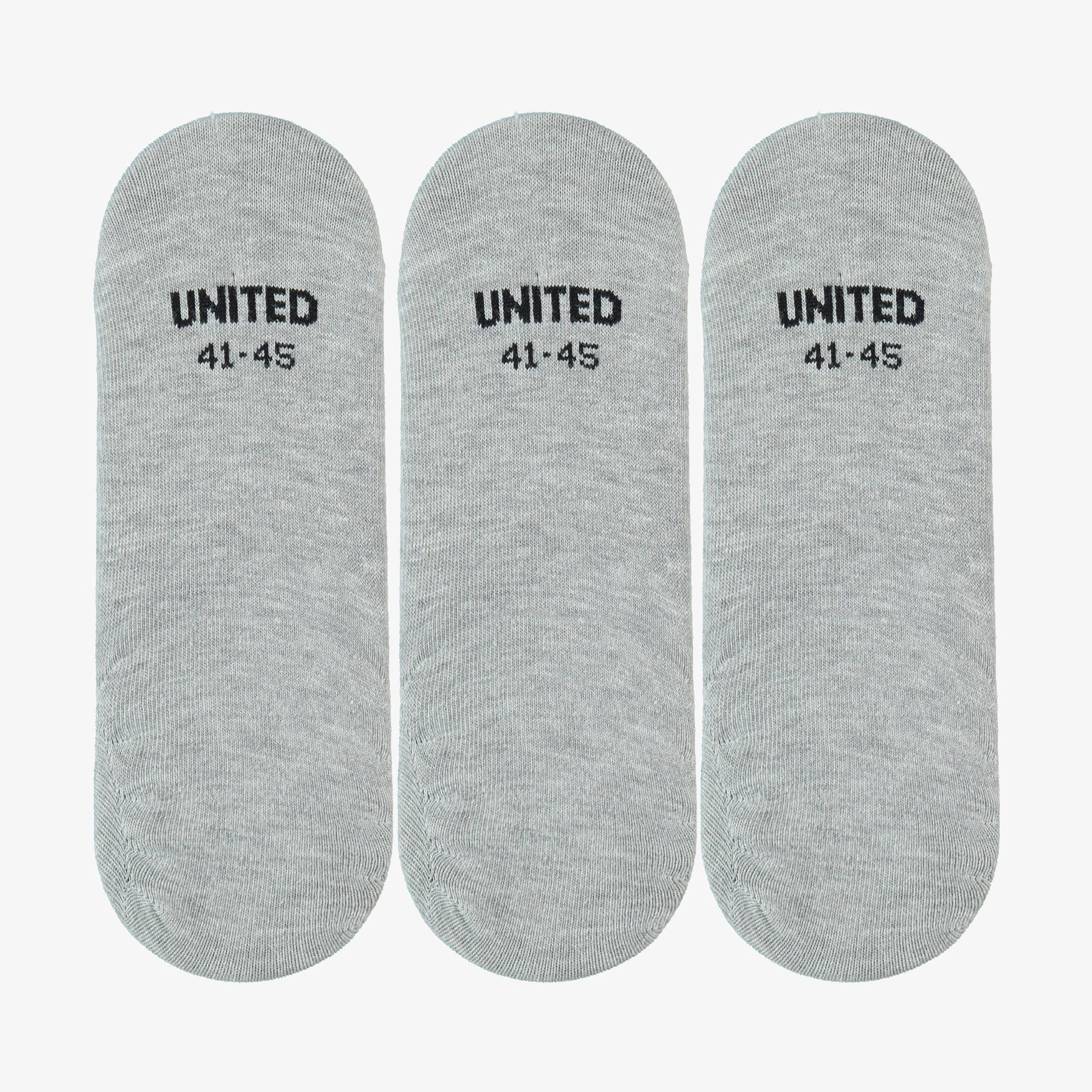 UNITED4 Erkek Gri 3'lü Çorap