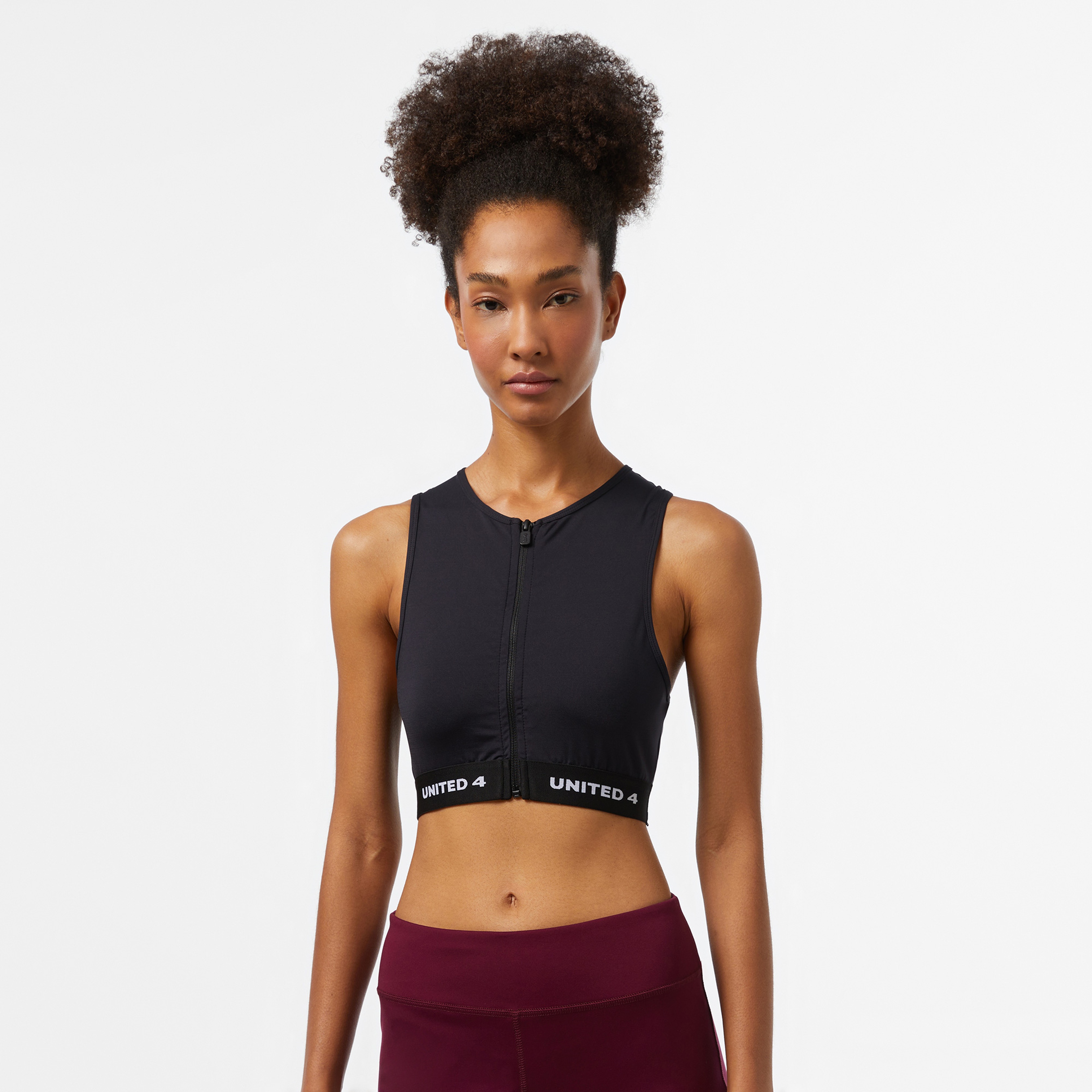 UNITED4 Kadın Siyah Antrenman Bra