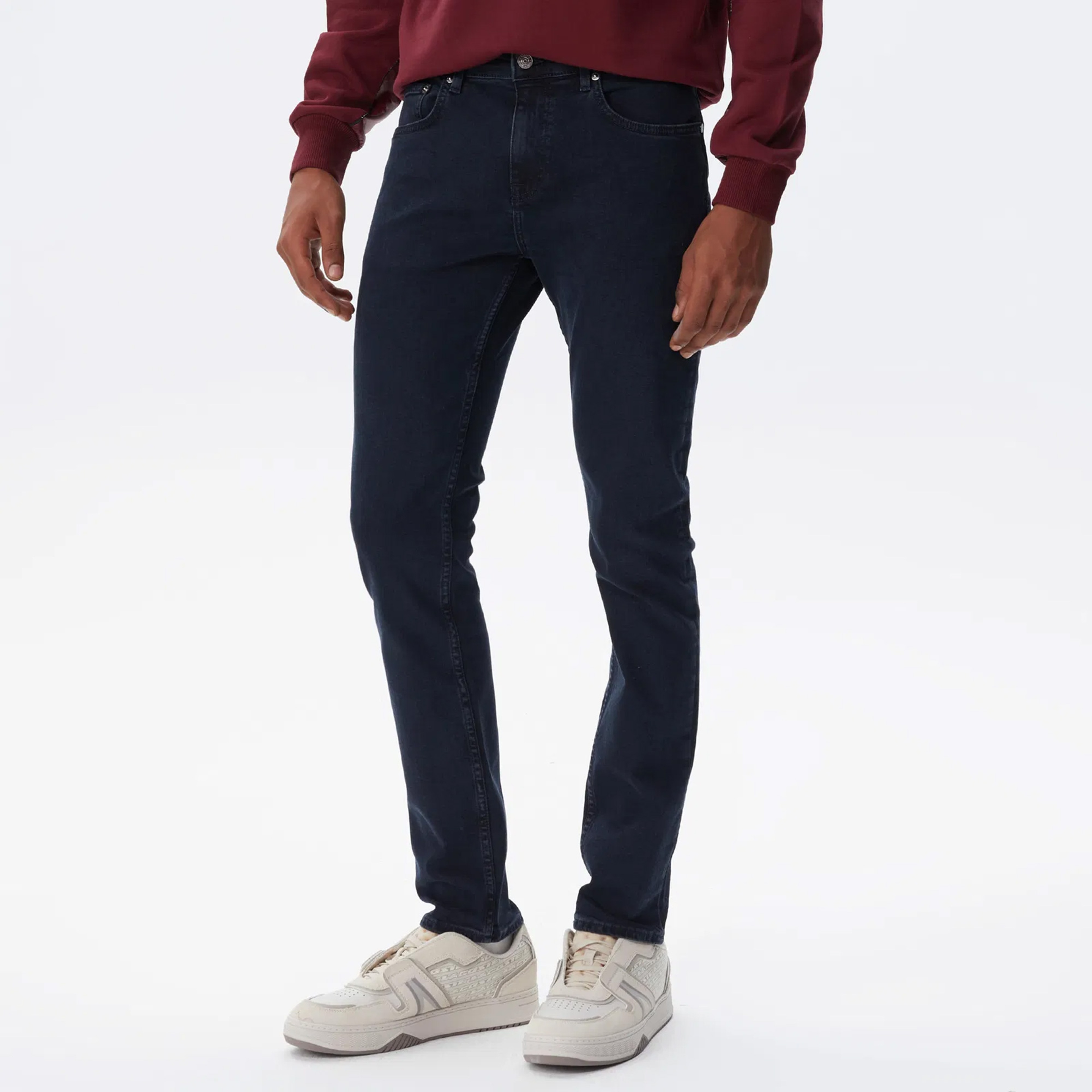 Erkek Slim Fit Mavi Jean Pantolon