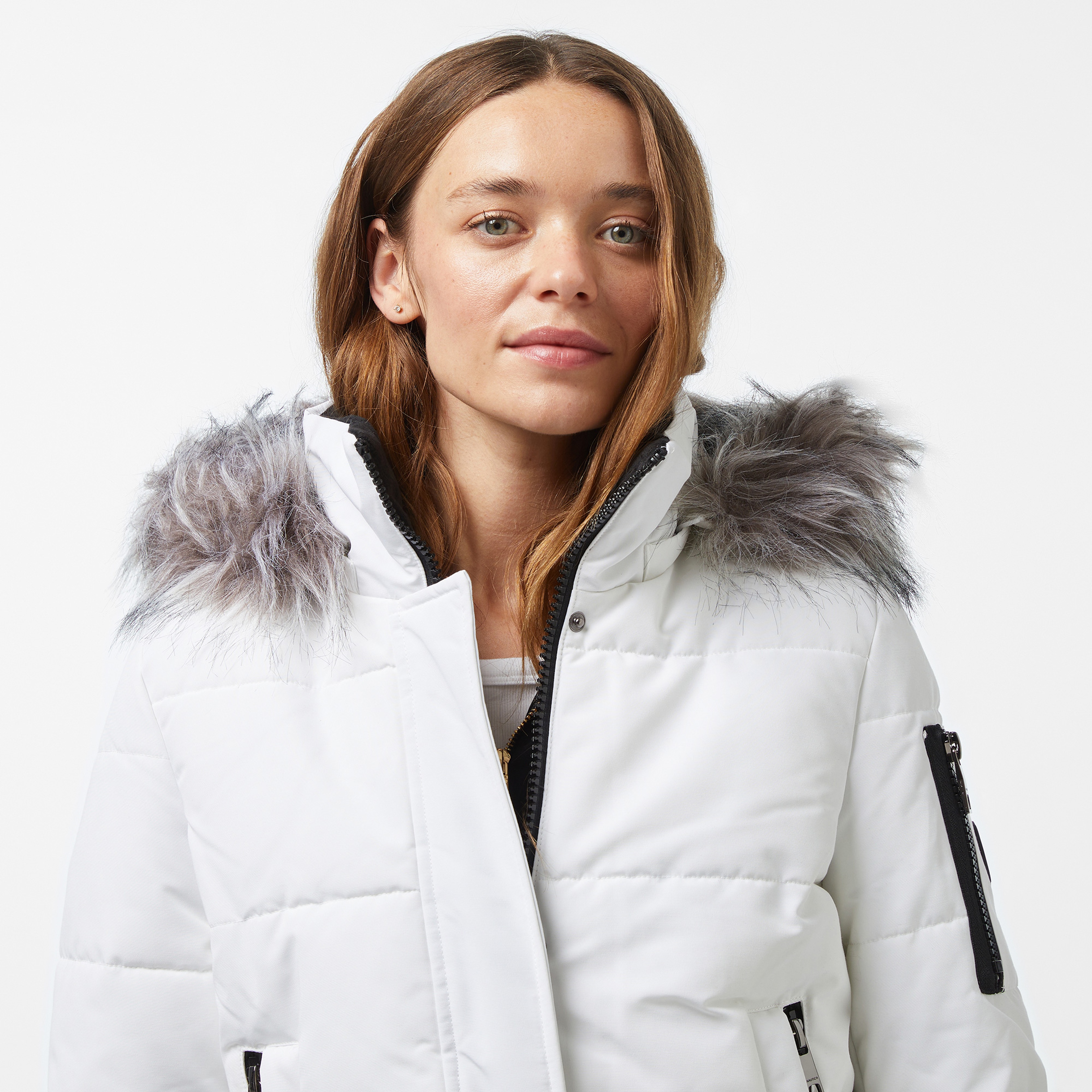 Nautica Kadın Beyaz Mont