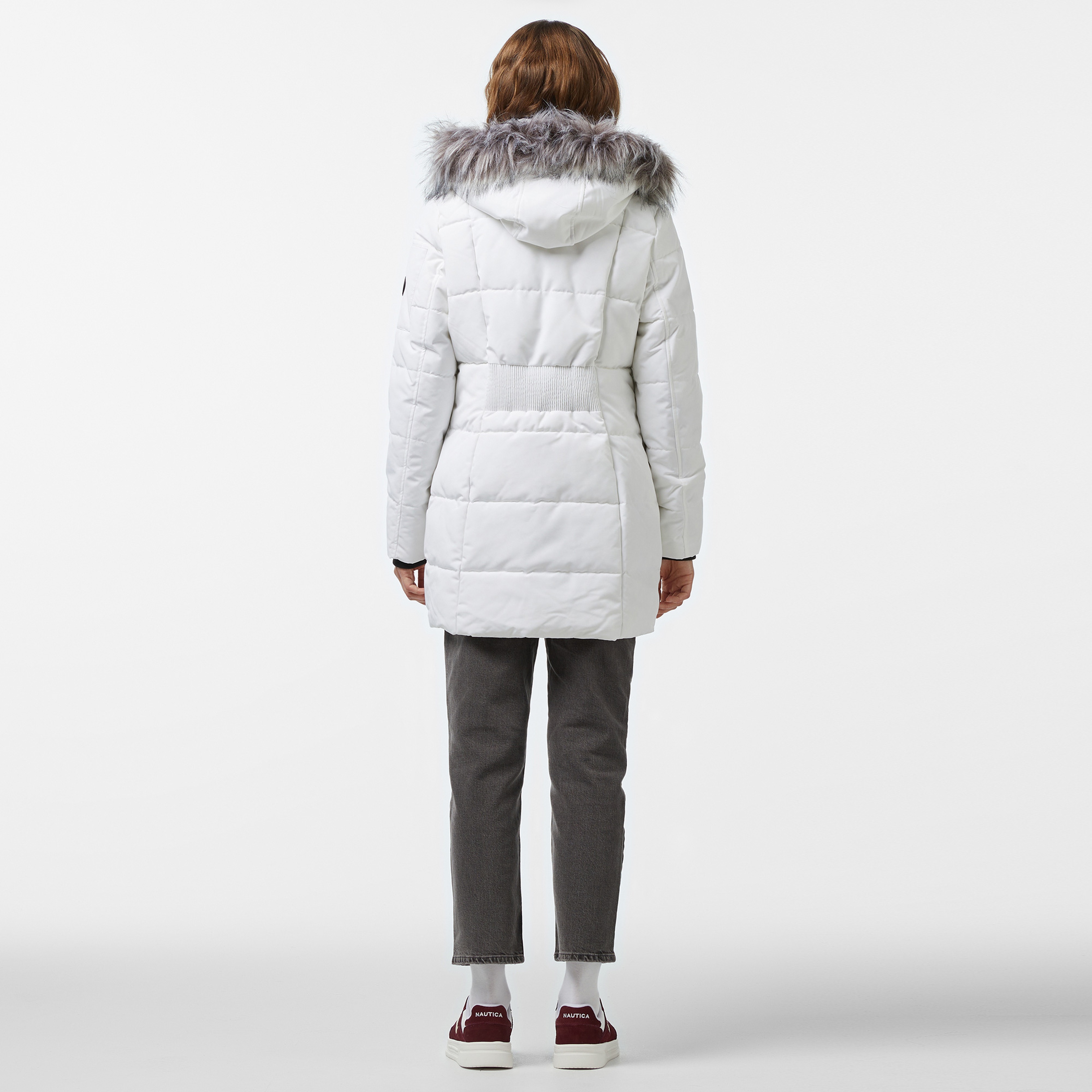 Nautica Kadın Beyaz Mont