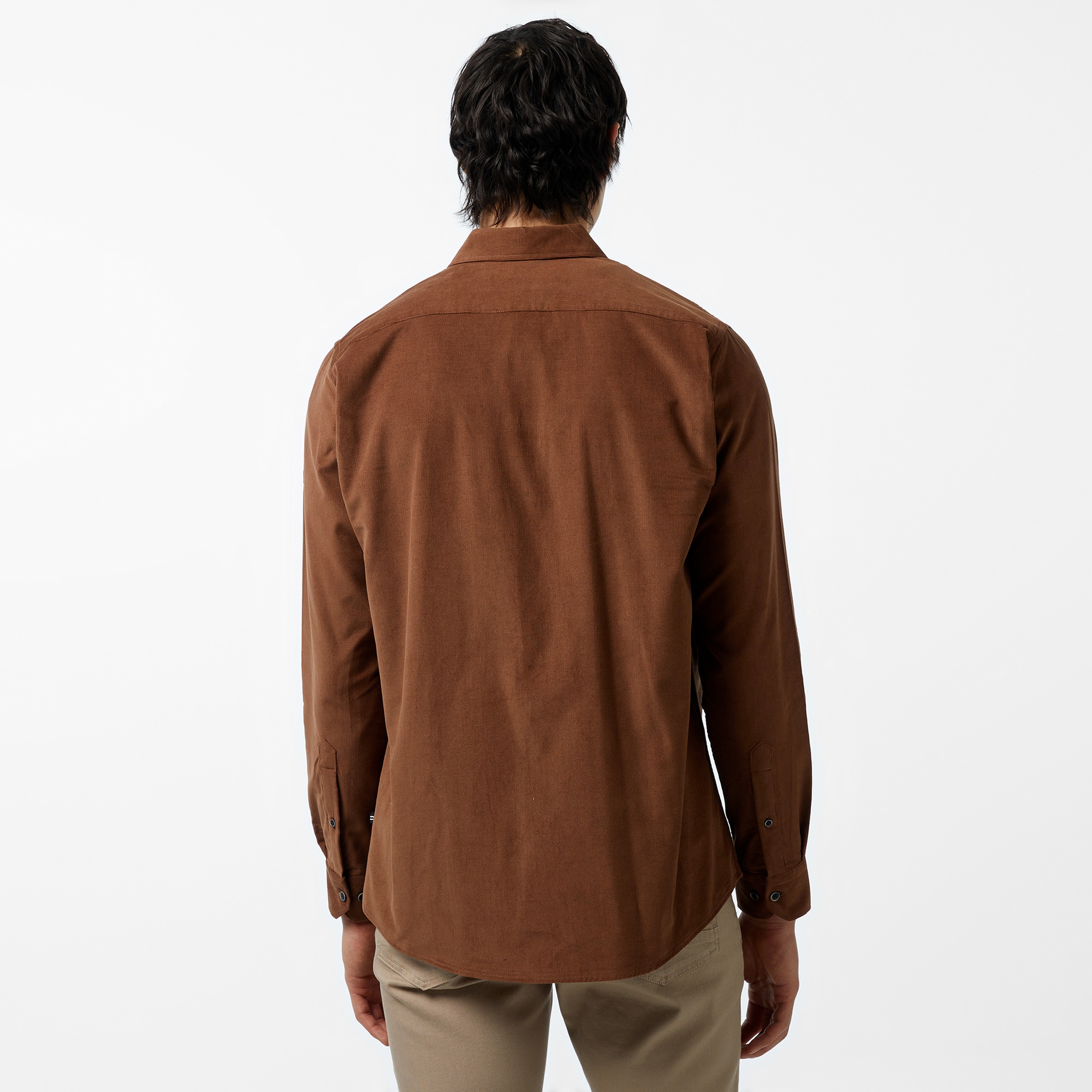 Nautica Erkek Kahverengi Classic Fit Gömlek