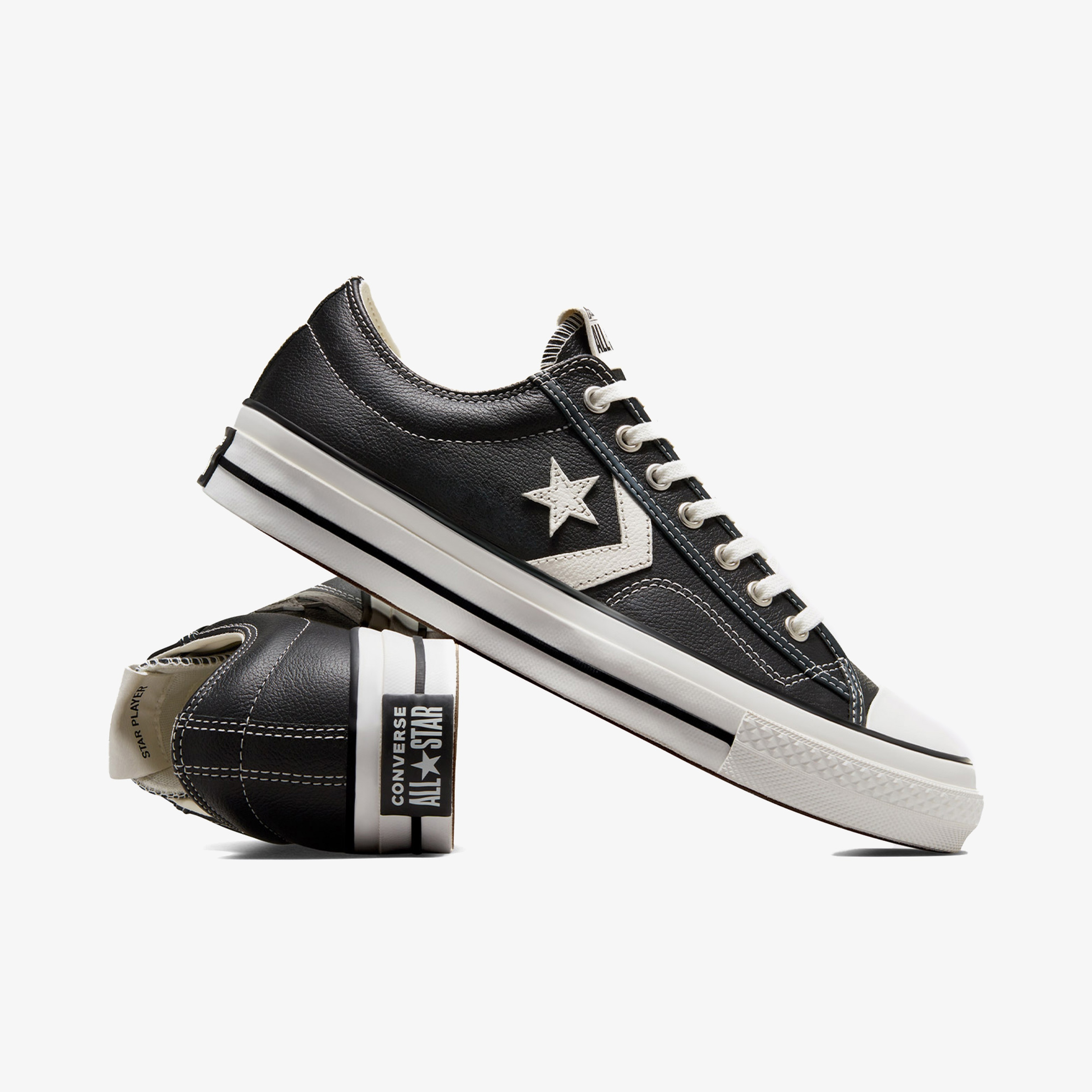 Converse Star Player 76 Fall Leather Unisex Siyah Sneaker