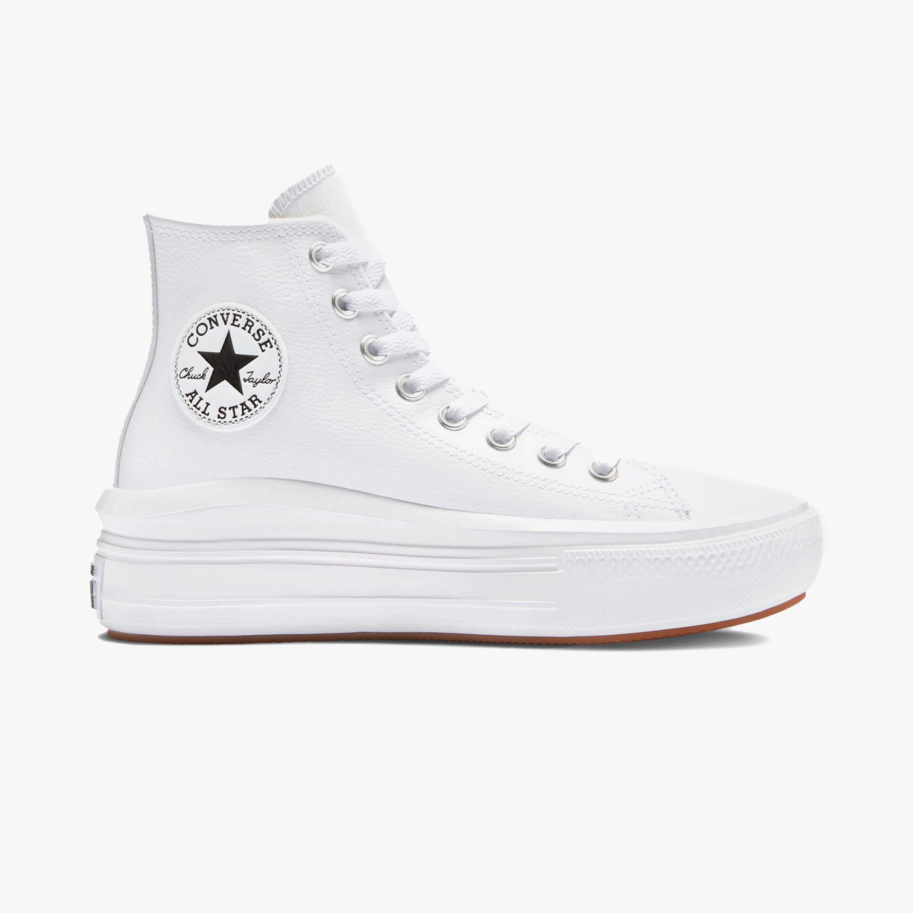 Converse Chuck Taylor All Star Move Platform Foundational Leather Kadın Beyaz Sneaker