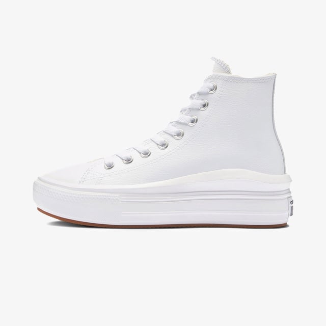 Converse Converse Chuck Taylor All Star Move Platform Foundational Leather Kadın Beyaz Sneaker | Occasion Beyaz - 5. görsel