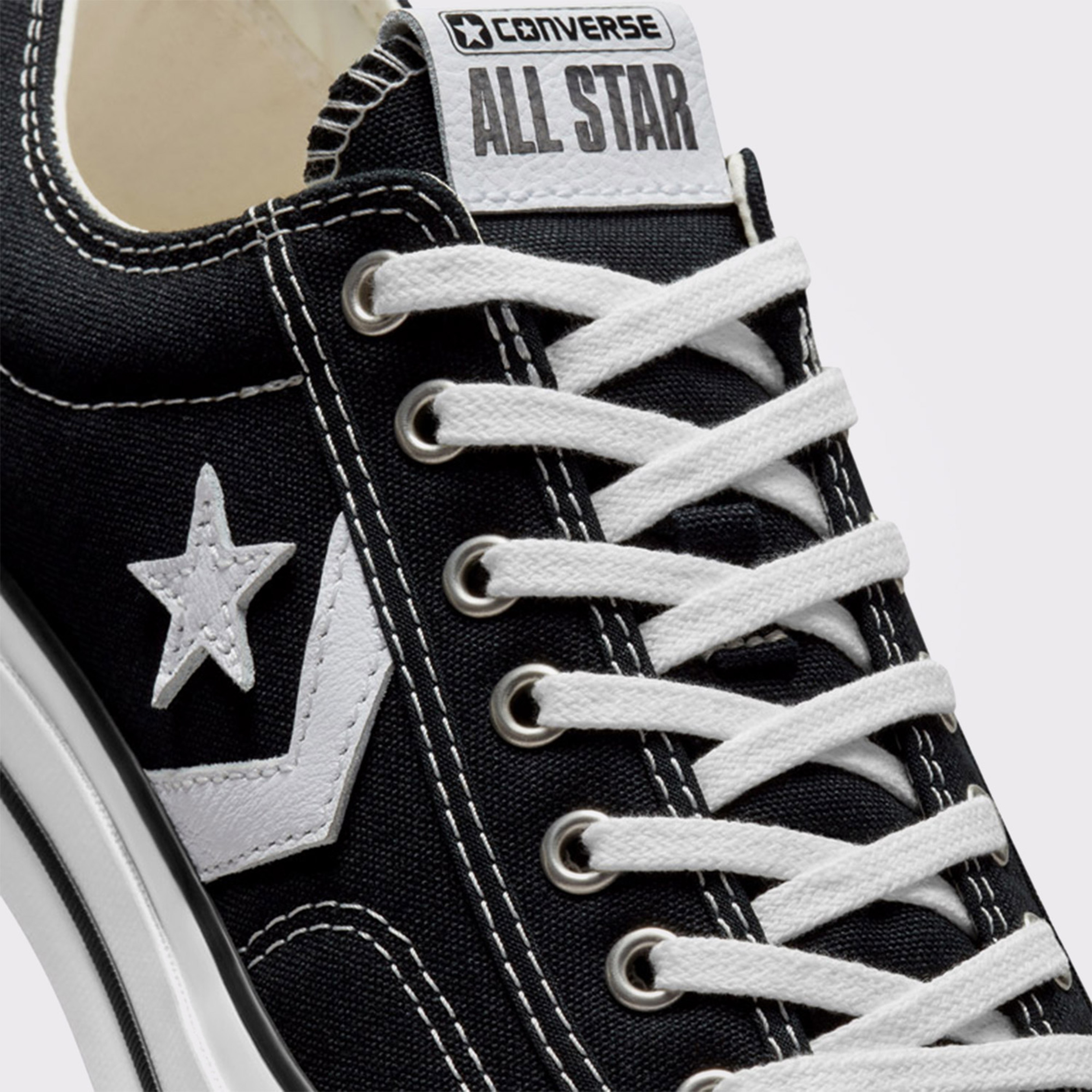 Converse Star Player 76 Premium Canvas Unisex Siyah Sneaker